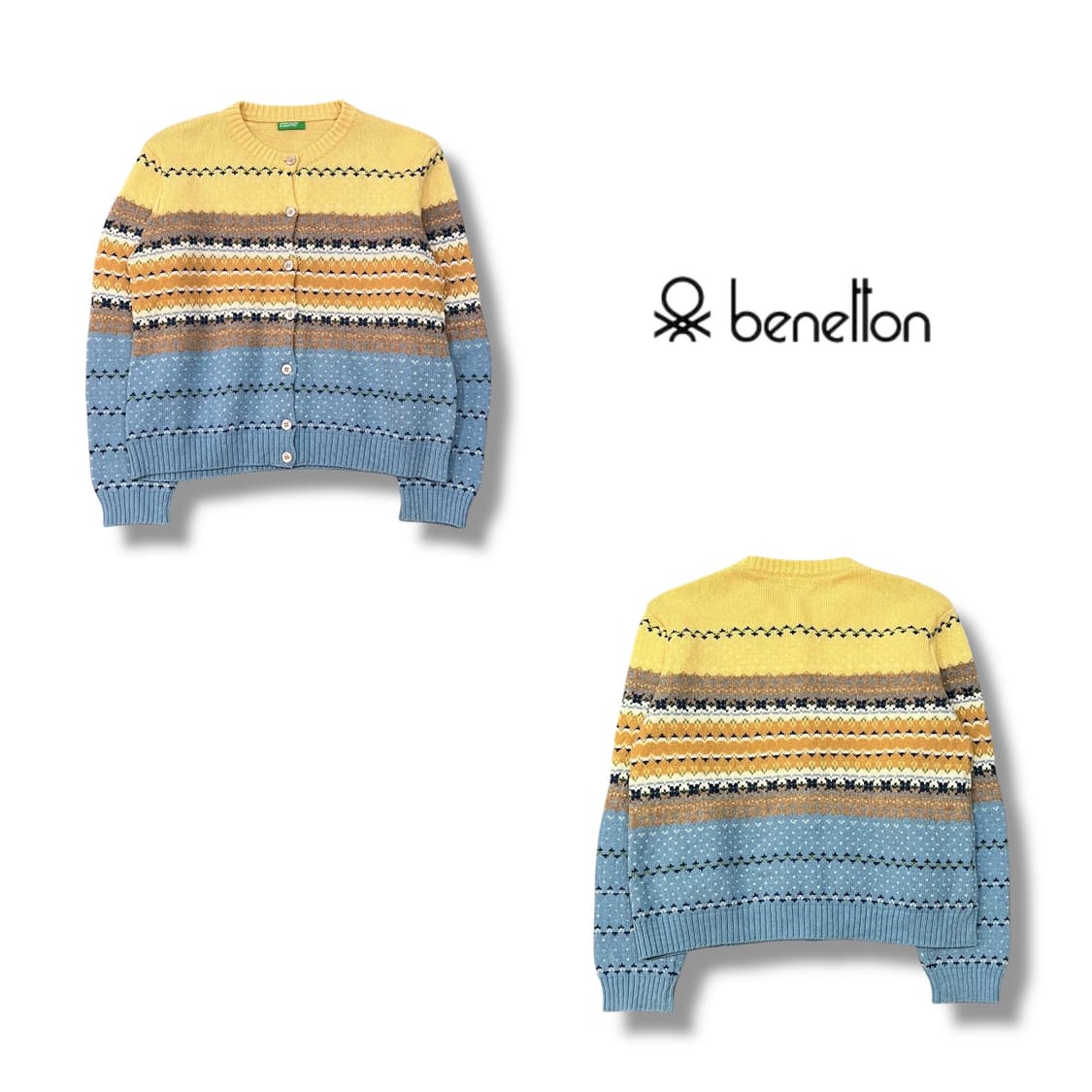 베네통 노르딕 니트 가디건 y14159 상품이미지1