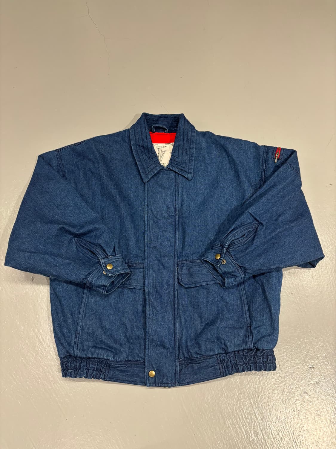 빈티지 데님 봄버 자켓 (가오리핏)   상품이미지6