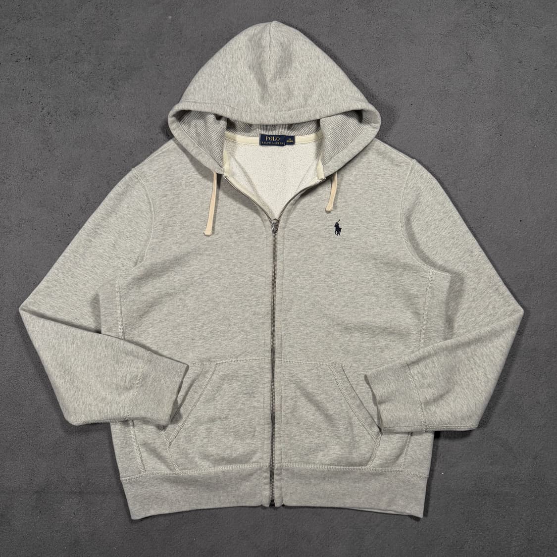 폴로 랄프로렌 그레이 써멀 후드집업 상품이미지2