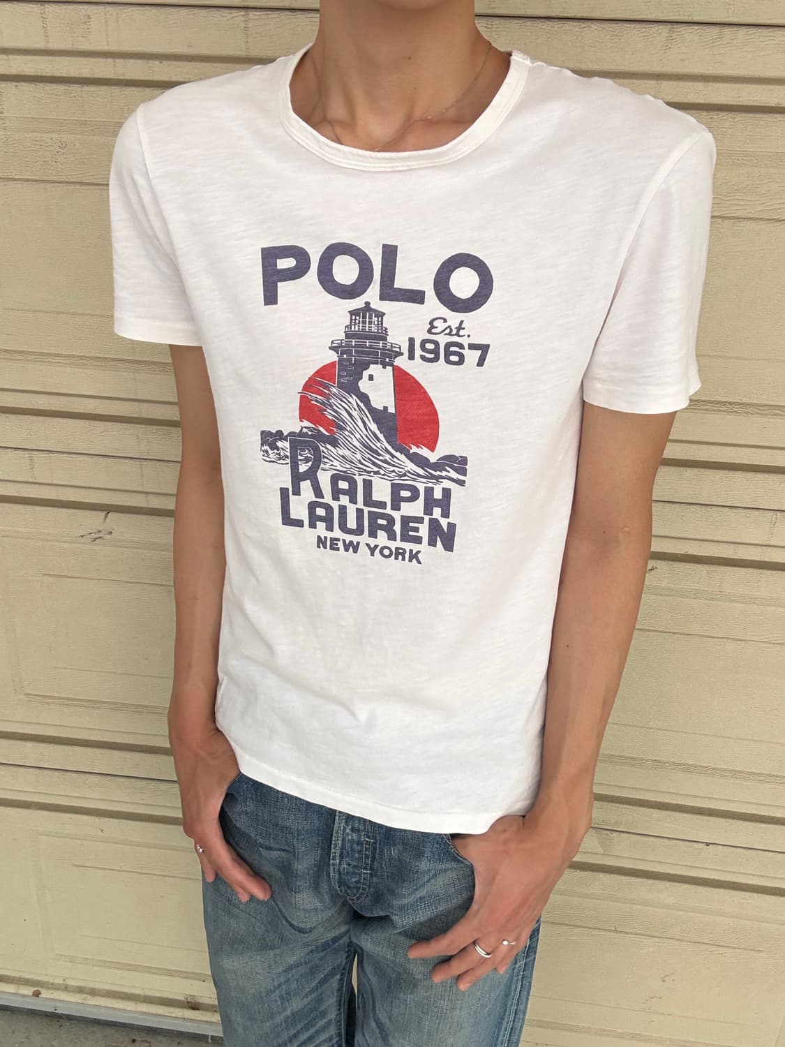 90s Polo ralph lauren wave t-shirt 상품이미지1