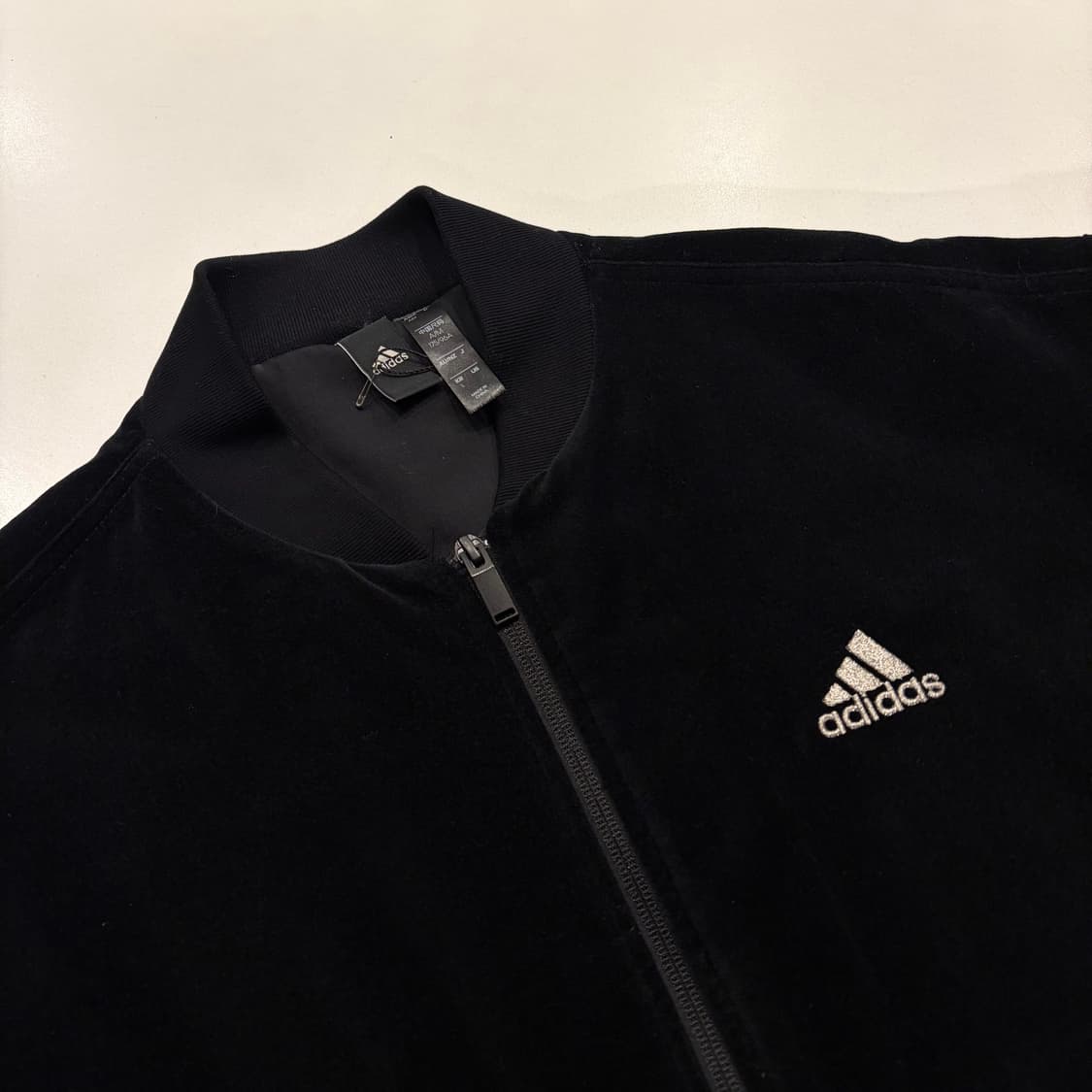 [L] 아디다스 벨벳 블랙 봄버 자켓 B969 상품이미지3
