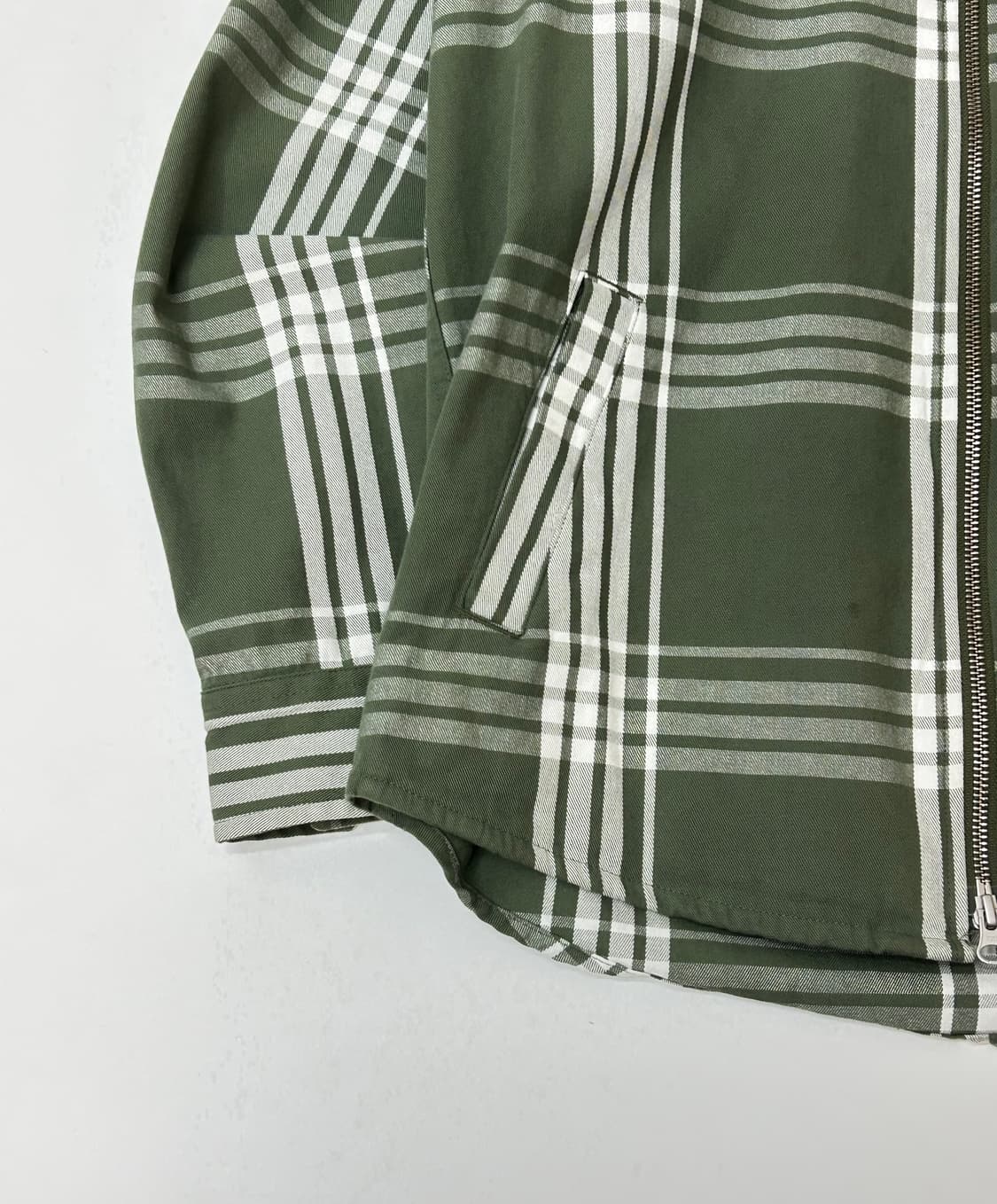 Carhartt 칼하트 윕 그린체크 셔츠 자켓  상품이미지5