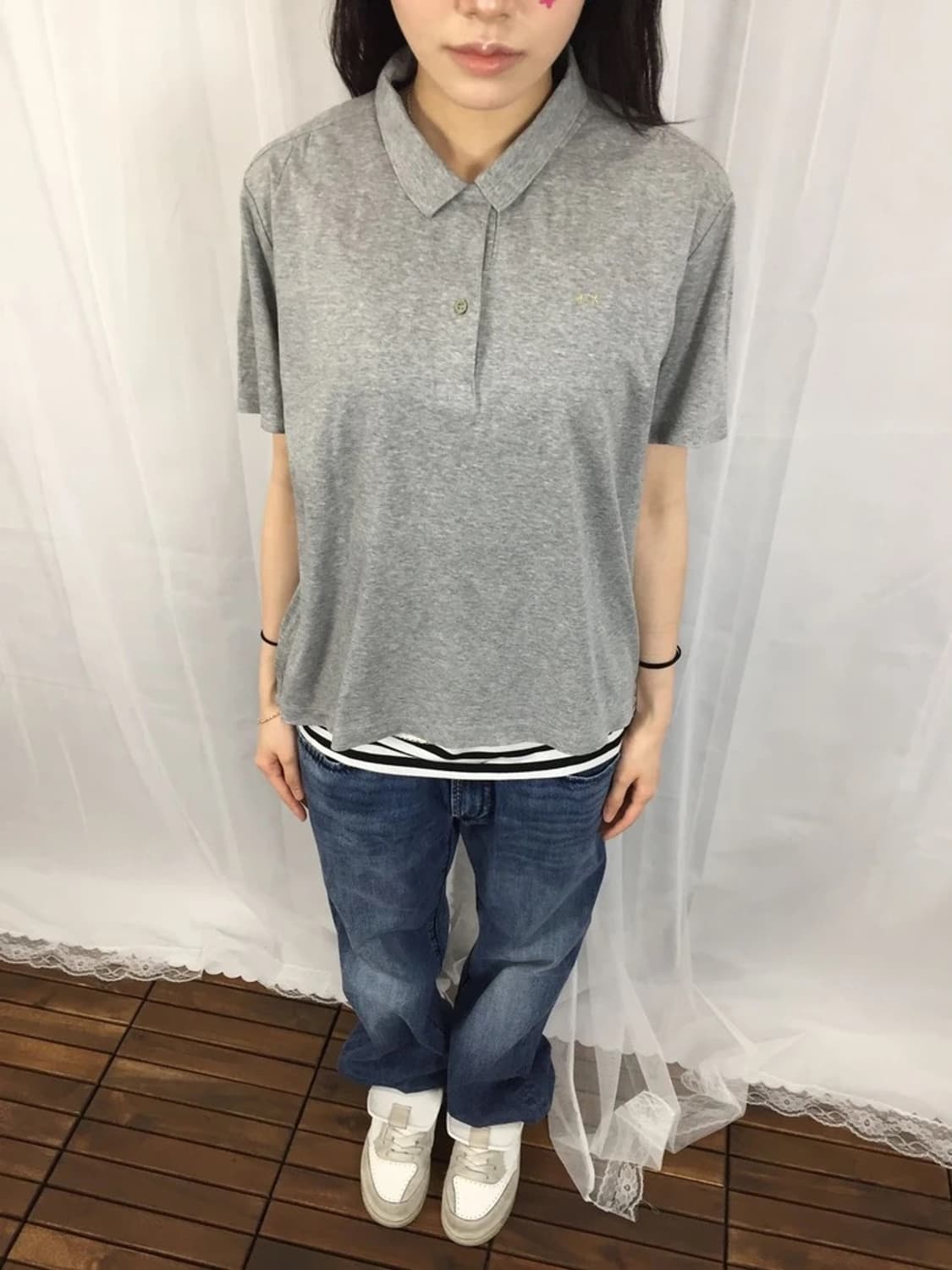 McGREGOR Navy Label Gray Polo Tee 상품이미지1