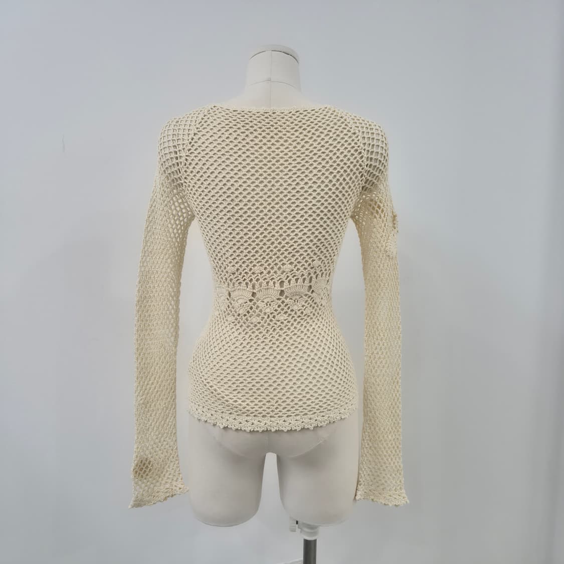 PACIFIC COAST 아이보리 크로셰 니트 가디건 상품이미지3