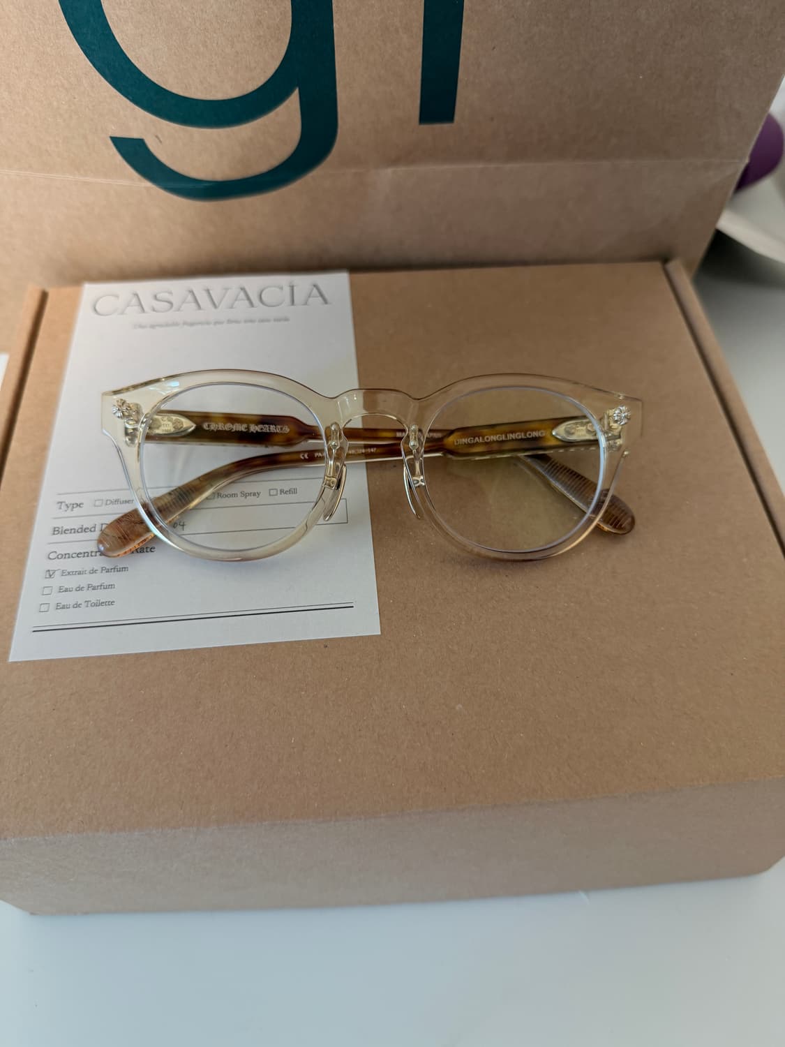 크롬하츠 딩가롱링롱 클리어옐로우 톨토이즈 상품이미지1