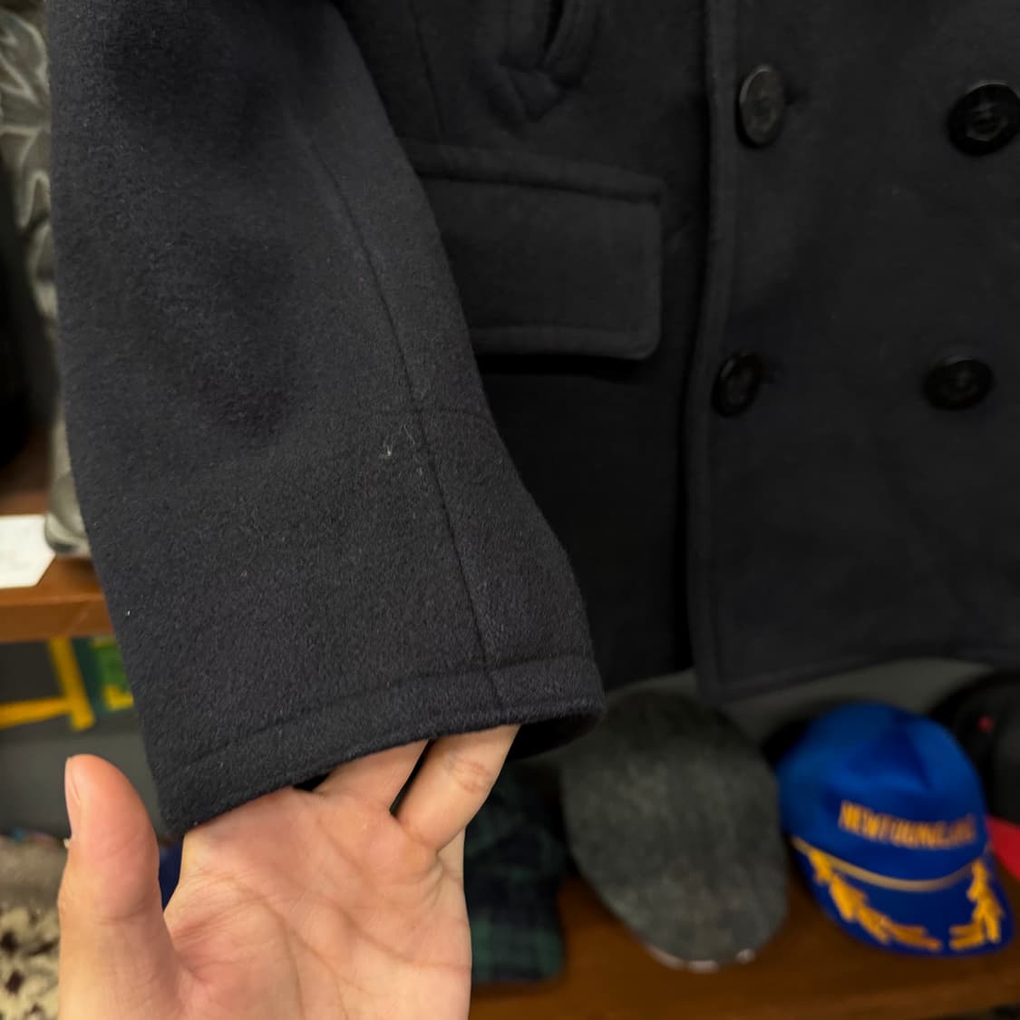 90s 폴로 랄프로렌 US NAVY 미 해군 밀리터리 복각 피코트 상품이미지5