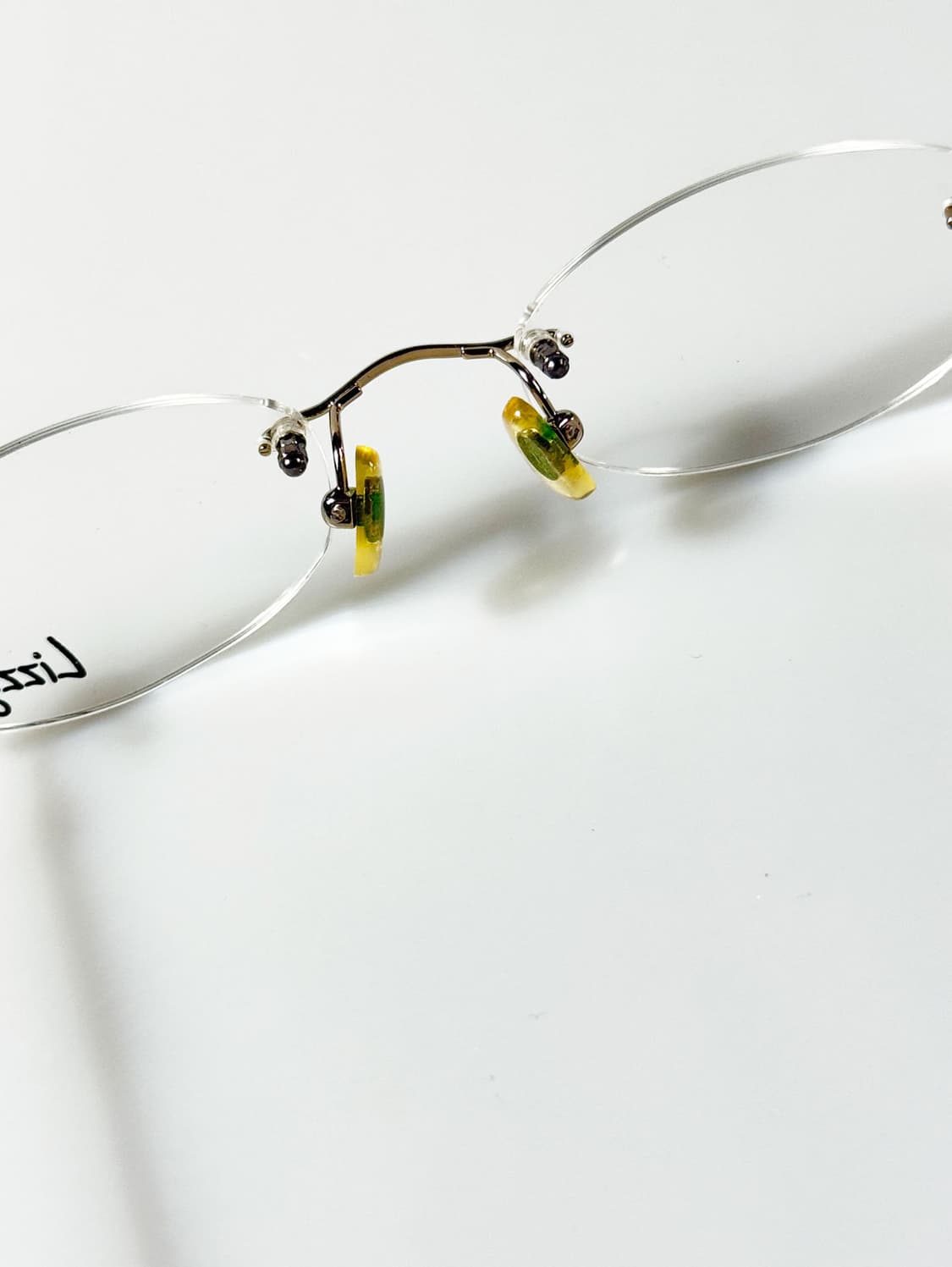 90s LIZZY 무테 오벌 프레임 빈티지 안경 상품이미지8