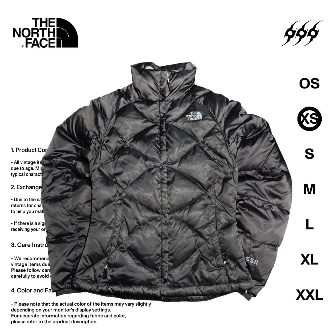 노스페이스 벨벳 550필파워 XS사이즈 패딩 상품이미지1