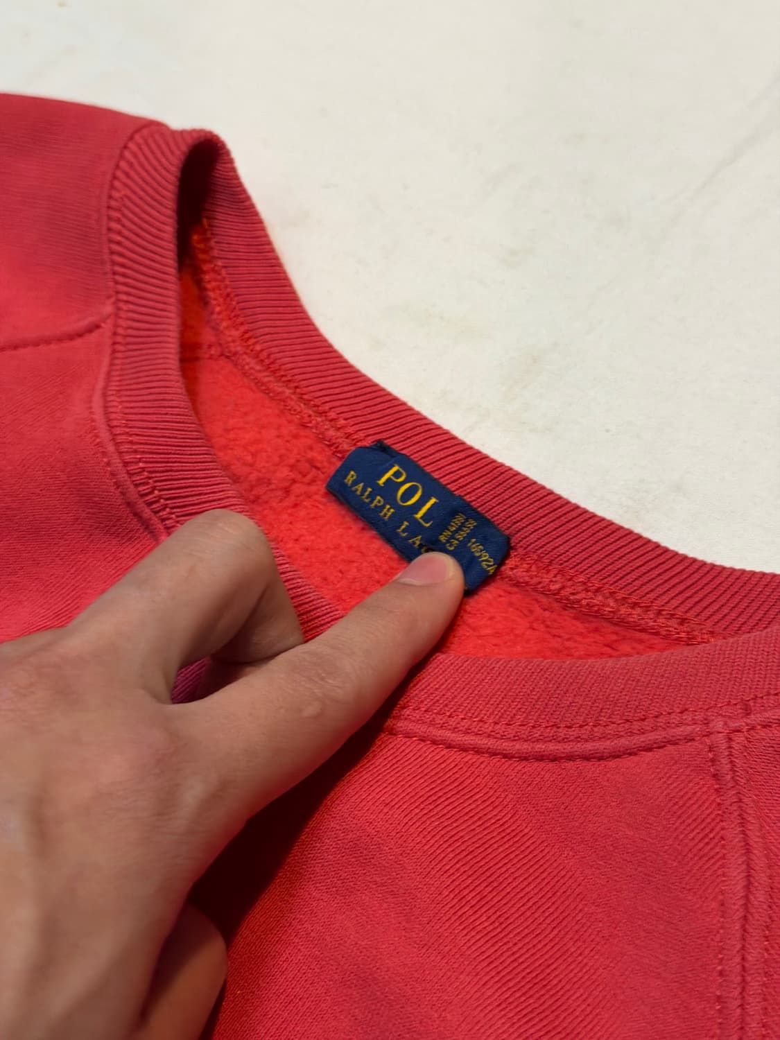 폴로 랄프로렌 맨투맨 스웻셔츠 오렌지 레드 상품이미지3