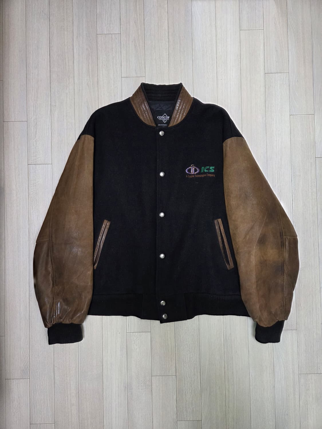 빈티지 캐나다 소가죽 바시티자켓 상품이미지1