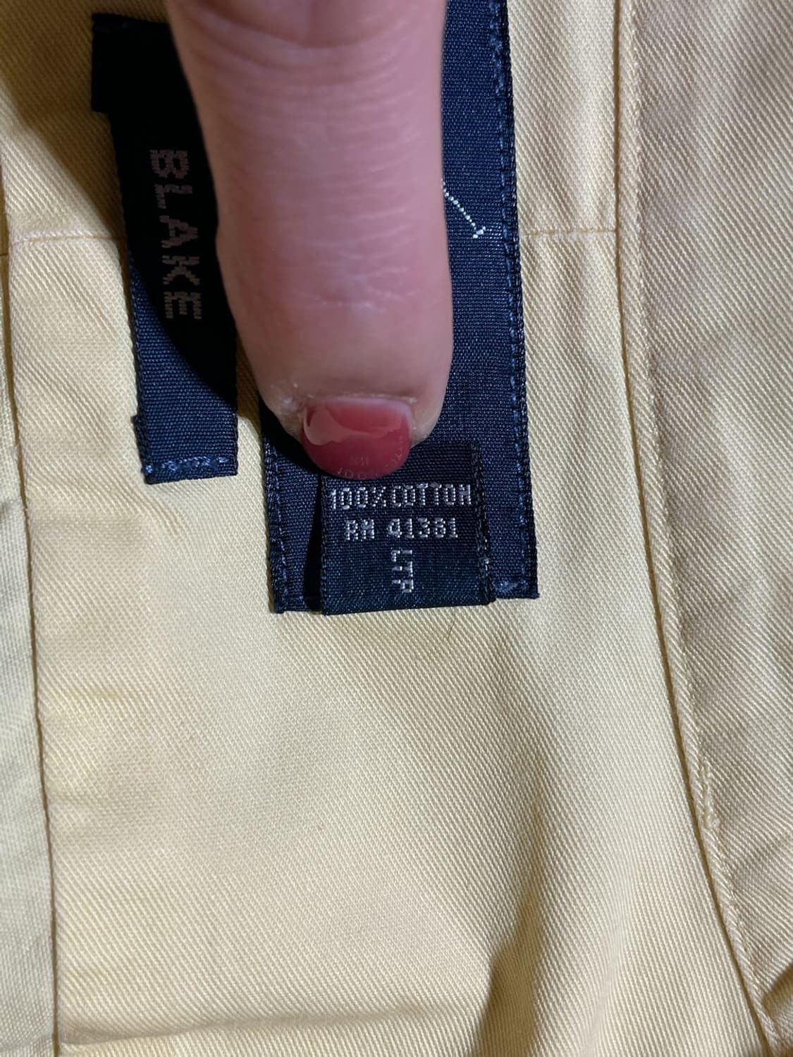 RALPH LAUREN 랄프로렌 옐로우 코튼셔츠 상품이미지10