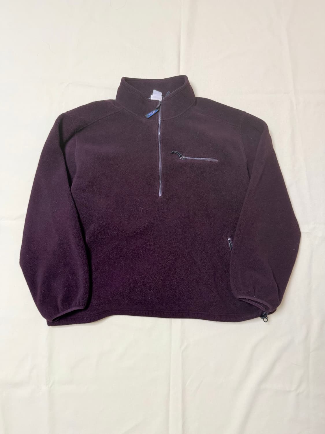 엘엘빈 헤비 플리스 풀오버 버건디 90s 상품이미지1