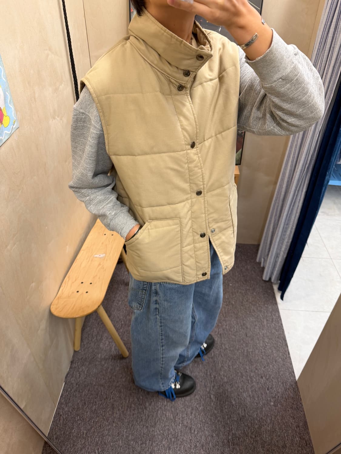 vtg high-neck vest  상품이미지5