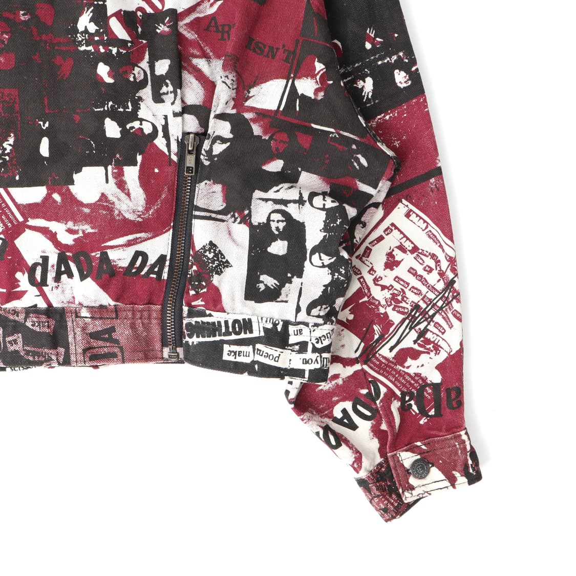 90s Modzart london 아티스트 페인팅 크롭 데님자켓 상품이미지7