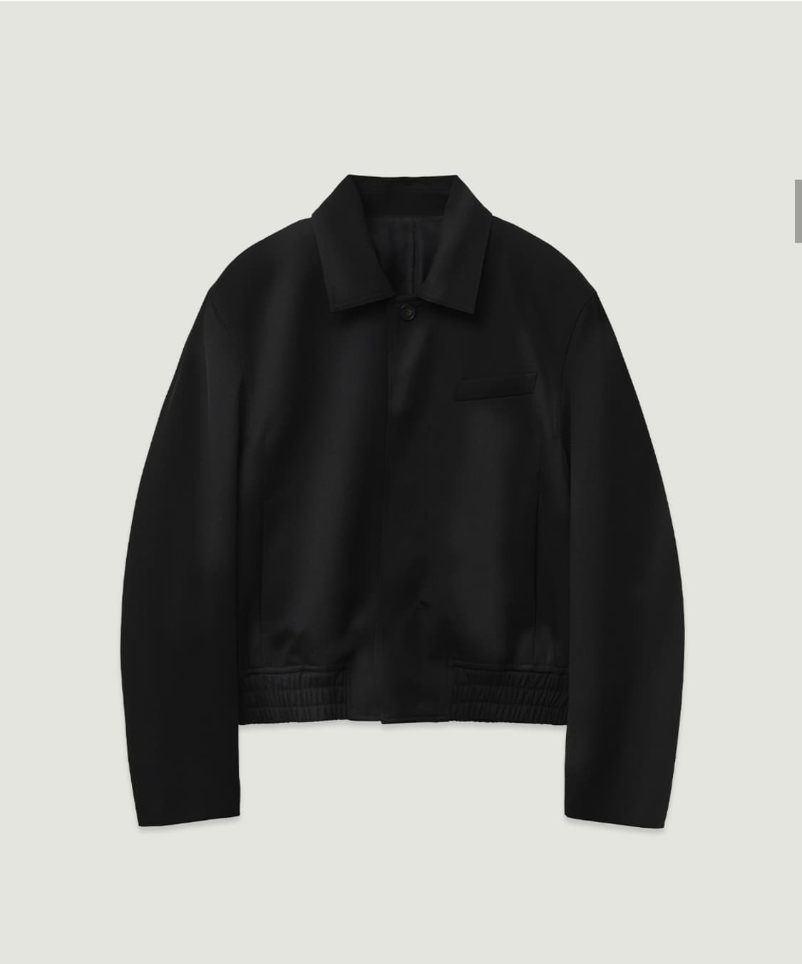 LMOOD 엘버튼 울 블렌드 자켓 트윌 black 상품이미지2