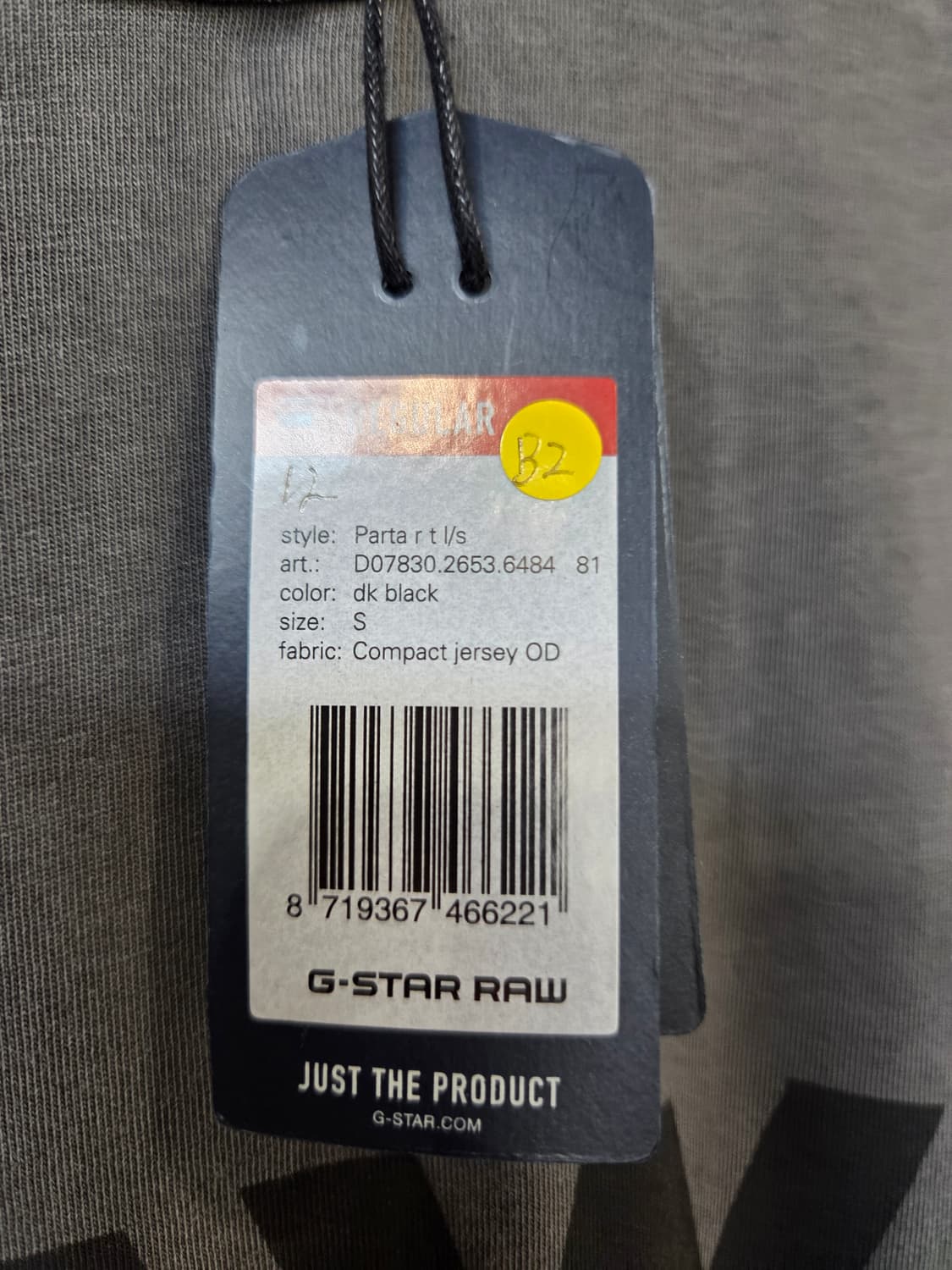 G-Star RAW 롱슬리브 티셔츠 그레이(S) 상품이미지5