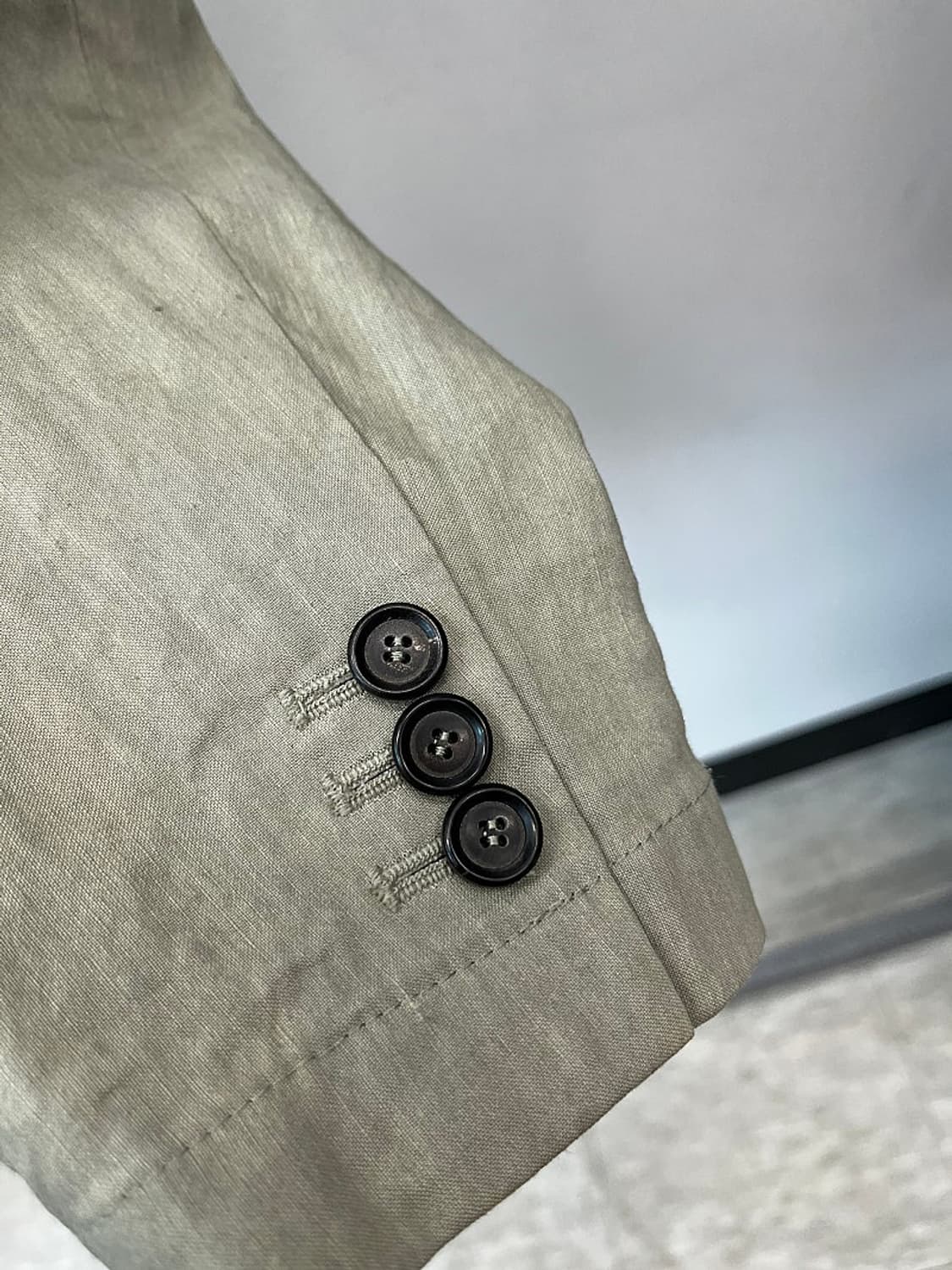 100) 솔리드옴므 린넨자켓 상품이미지4