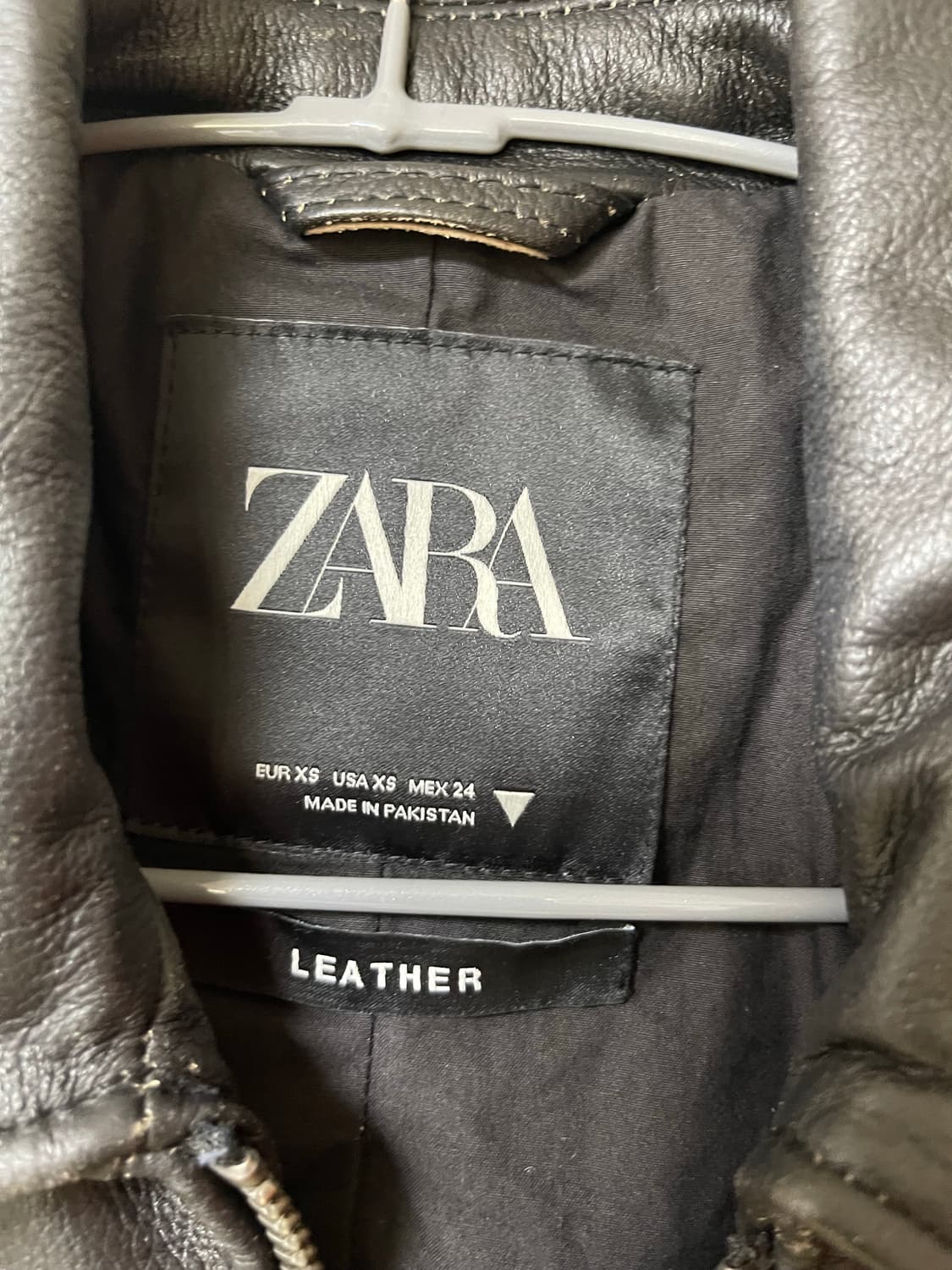 자라 정품 소가죽 자켓  상품이미지4