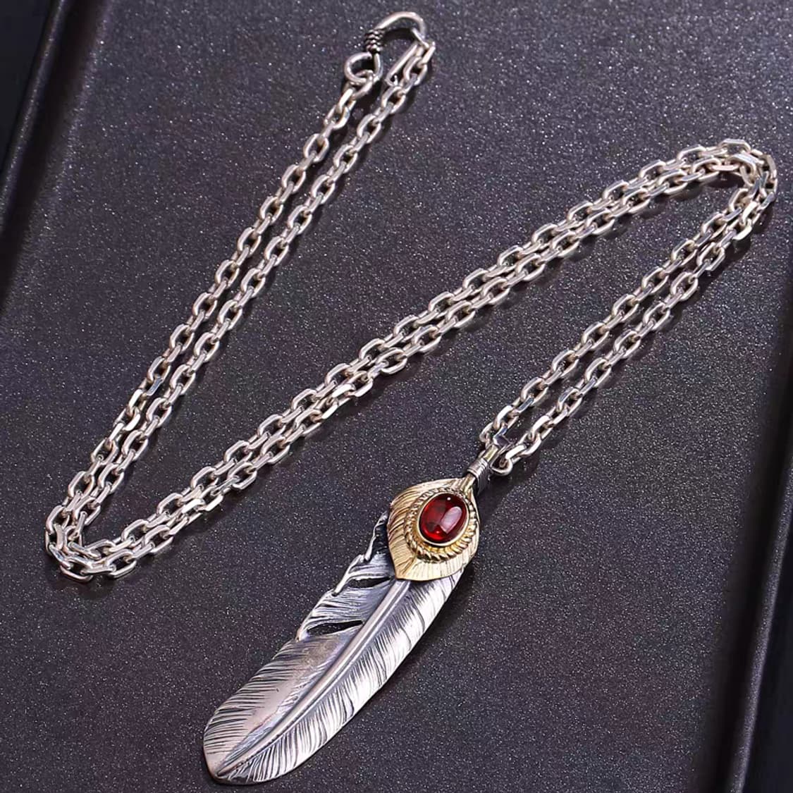 Oceanora 925 실버 깃털 목걸이 상품이미지4