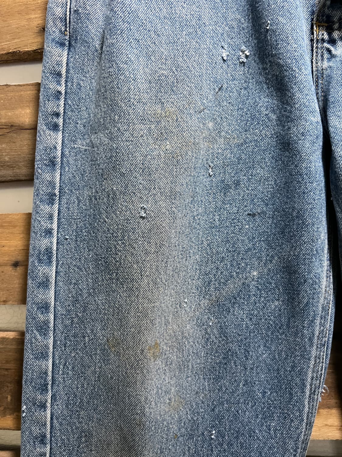 [34]칼하트 USA 빈티지 데미지드 워싱 데님 팬츠 상품이미지4