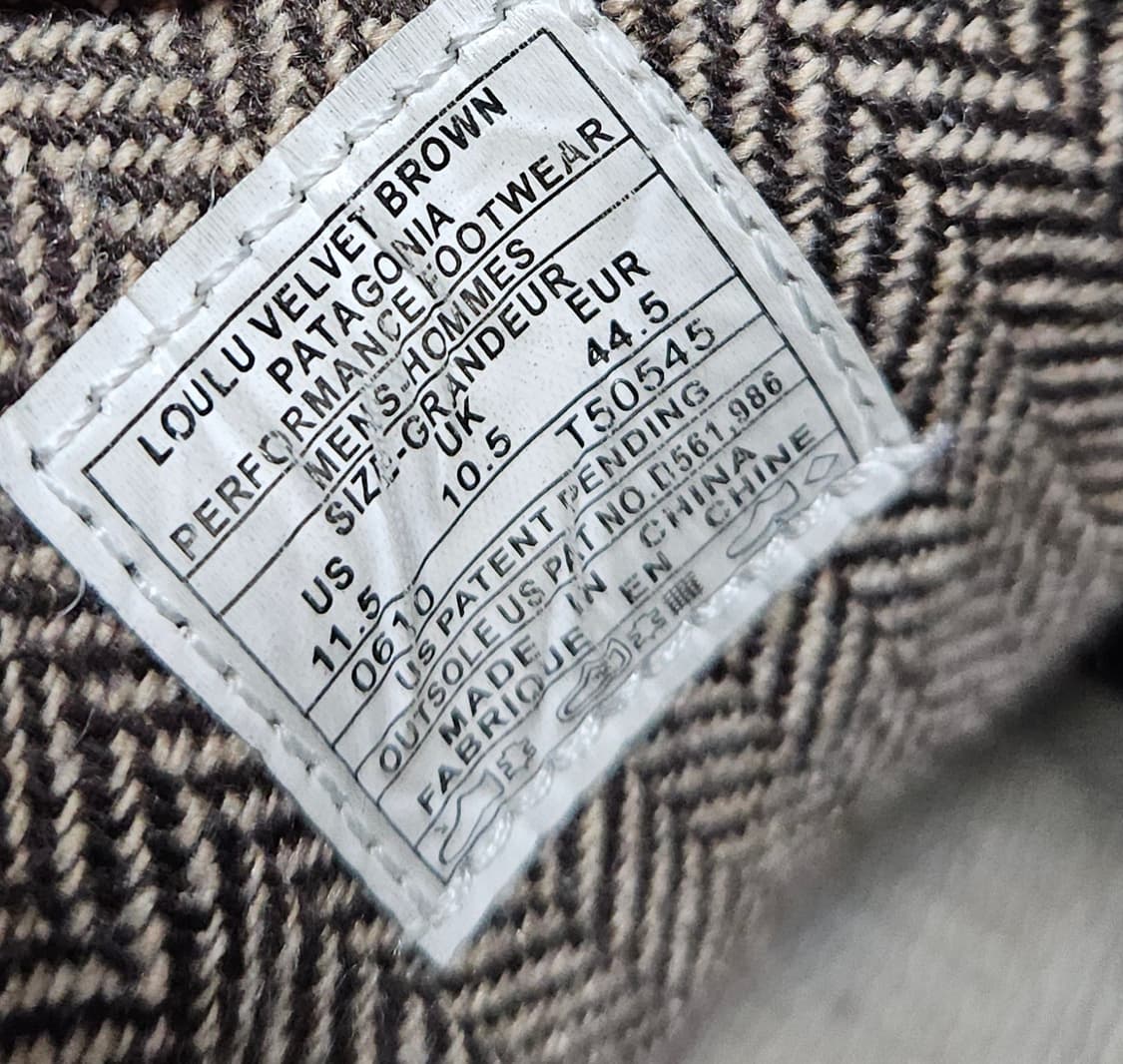 [295] 파타고니아 룰루 벨벳 슈즈 브라운 상품이미지6