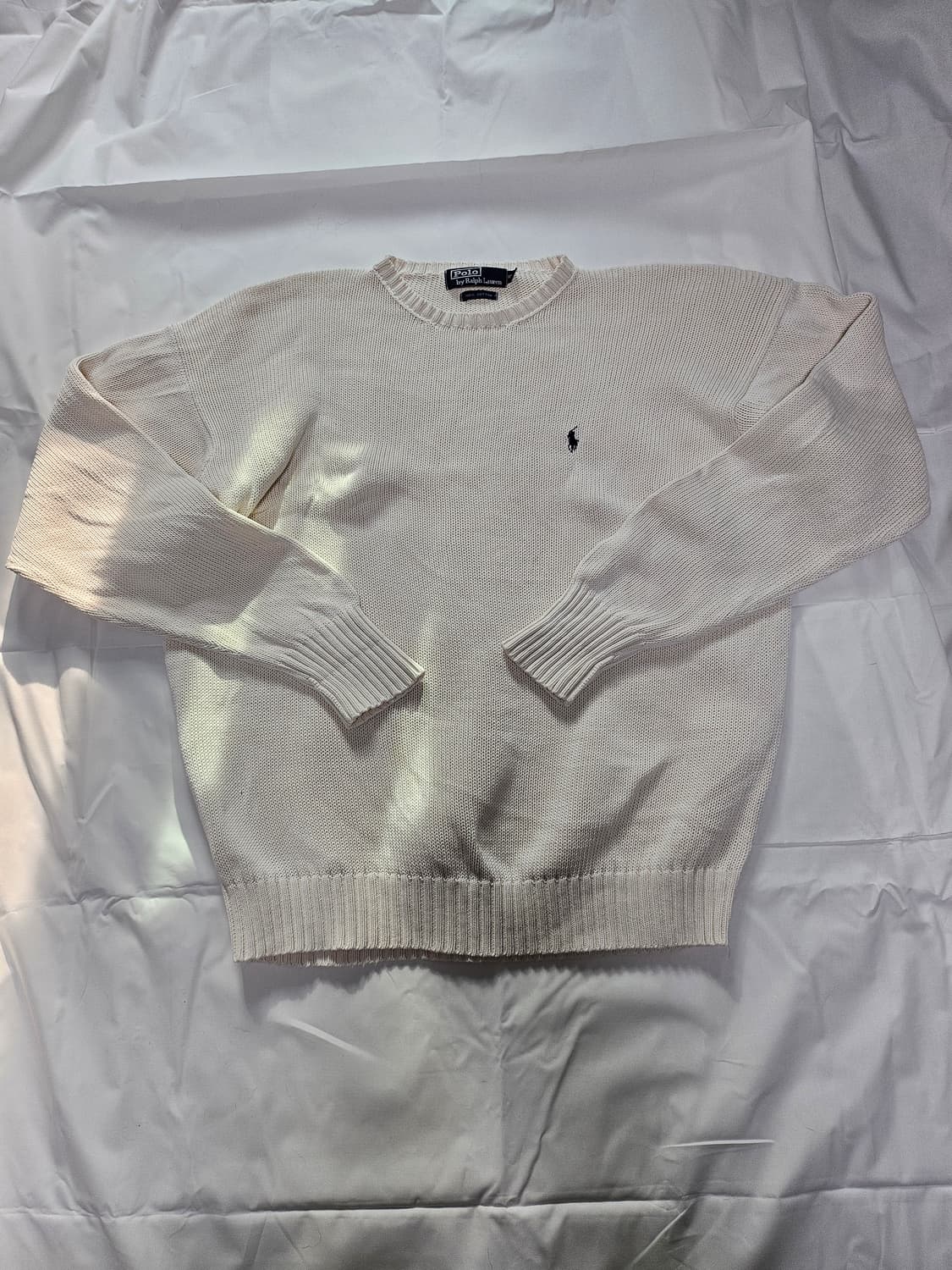 폴로 랄프로렌 라운드넥 오버핏 면 니트 상품이미지1