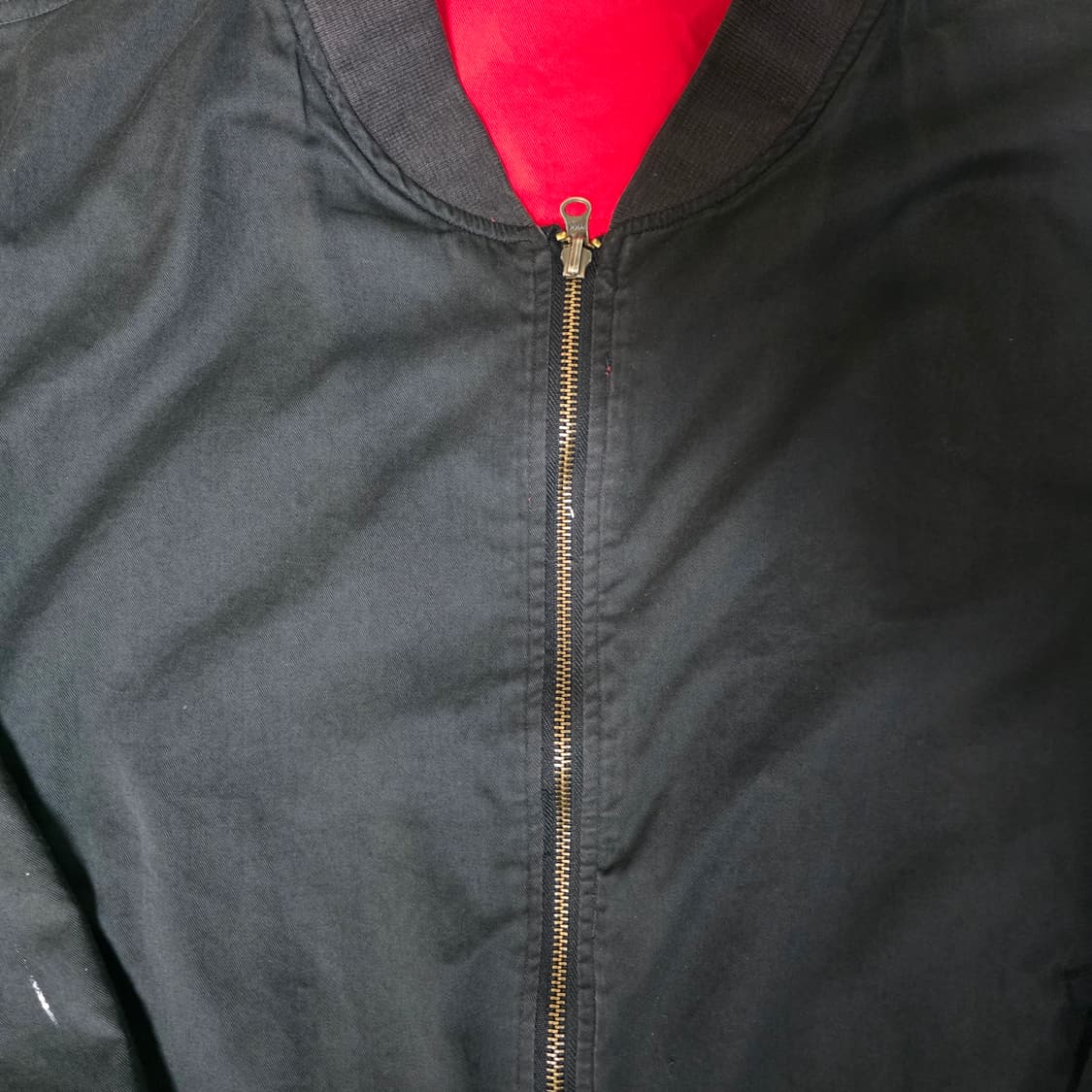 [XL] 90s 빈티지 말보로 리버시블 봄버 자켓 블랙/레드 페인팅 상품이미지6