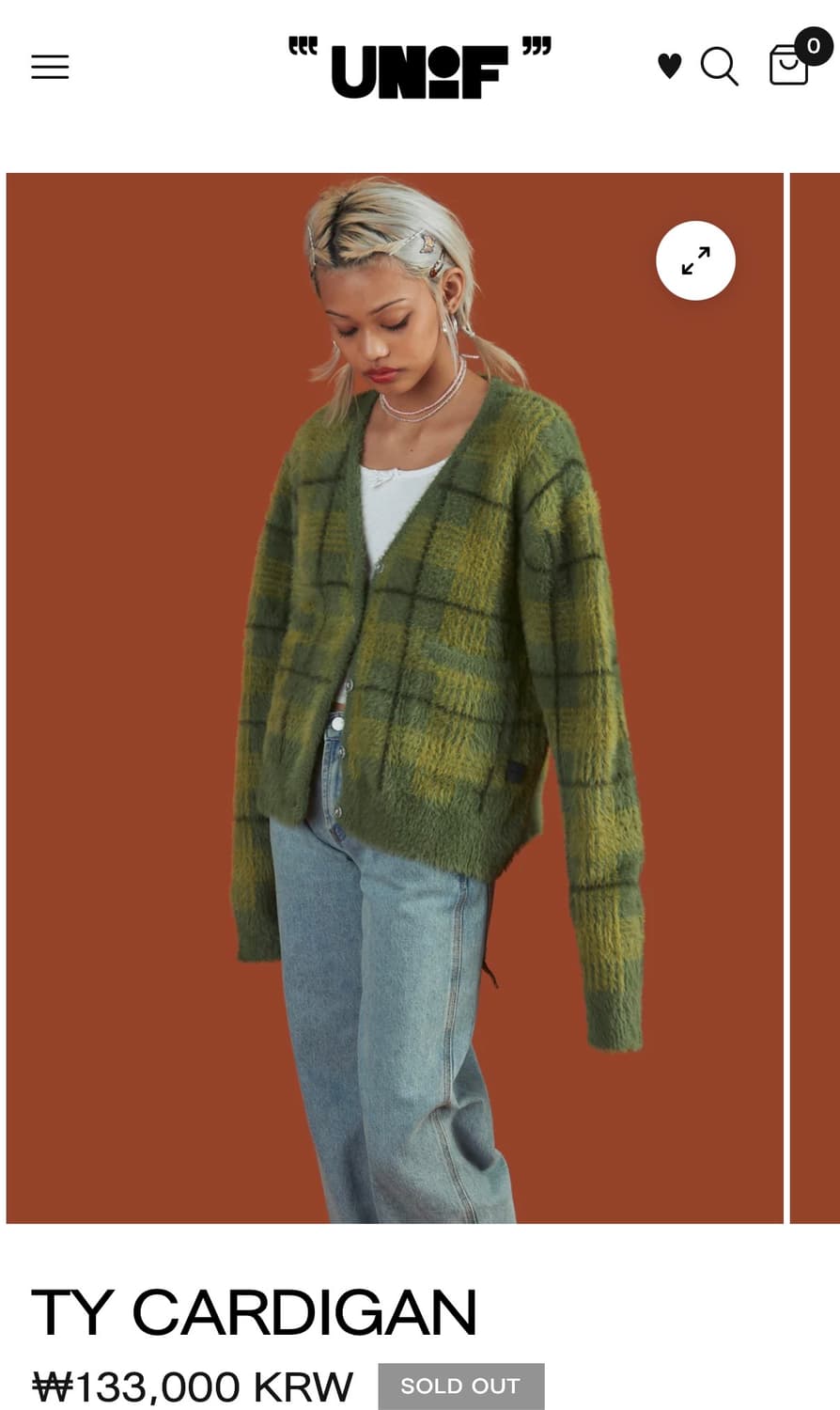 [Unif] TY CARDIGAN_S 사이즈 상품이미지1