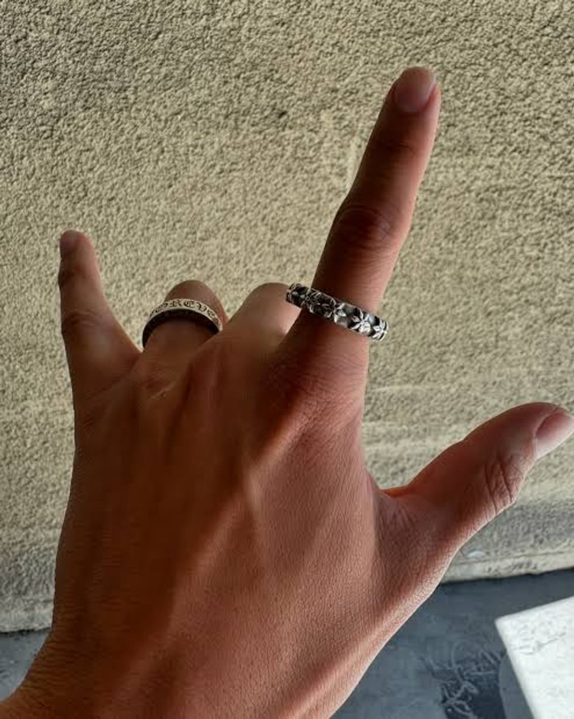 국내13호.14호 크롬하츠 스타밴드링 2개 상품이미지5