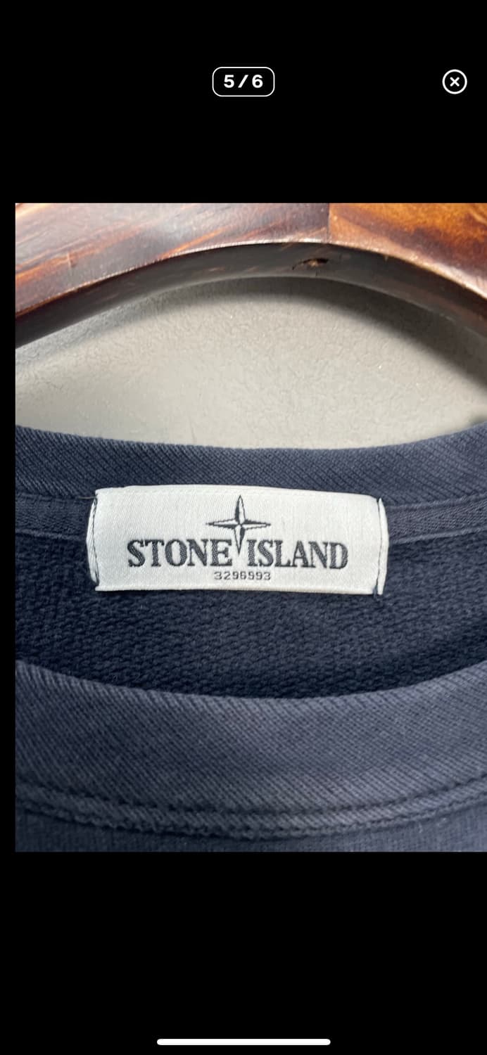 스톤아일랜드 로고패치 네이비 맨투맨 A2997 상품이미지5