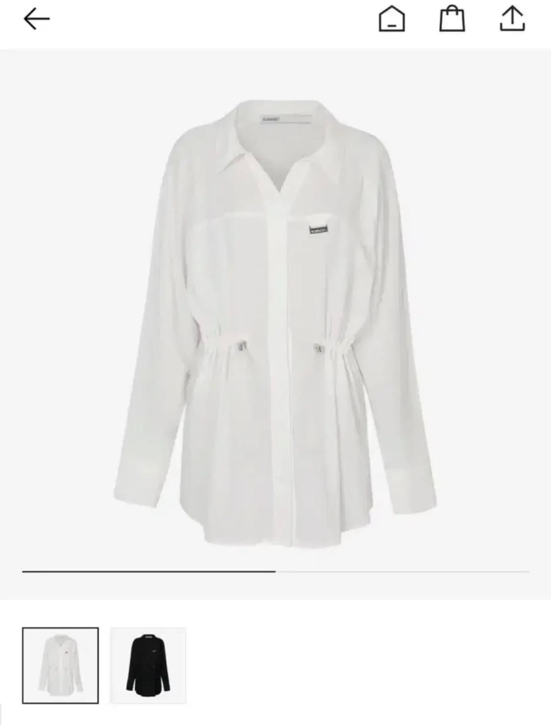 일괄) 보헤미안서울 오픈 카라 스트링 셔츠 상품이미지1