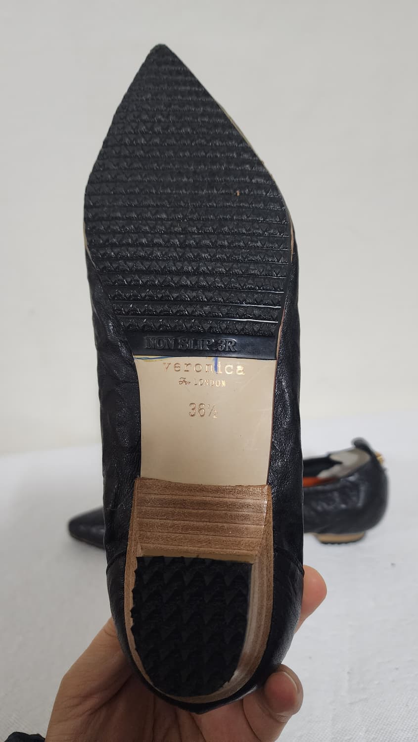 베로니카 포 런던 가죽 플랫 로퍼 단화 슬리퍼 상품이미지5