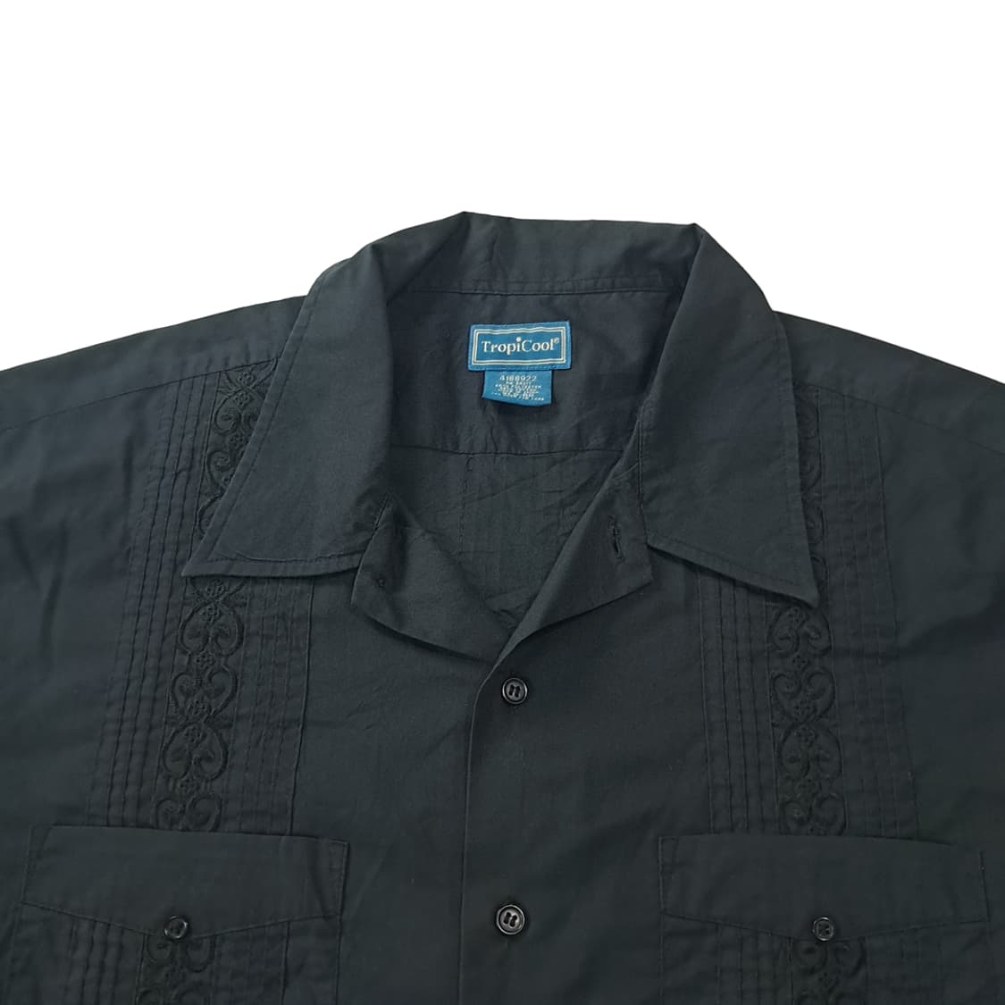 CK854 XL 트로피쿨 90s 4포켓 블랙 과야베라 셔츠 남방 상품이미지2