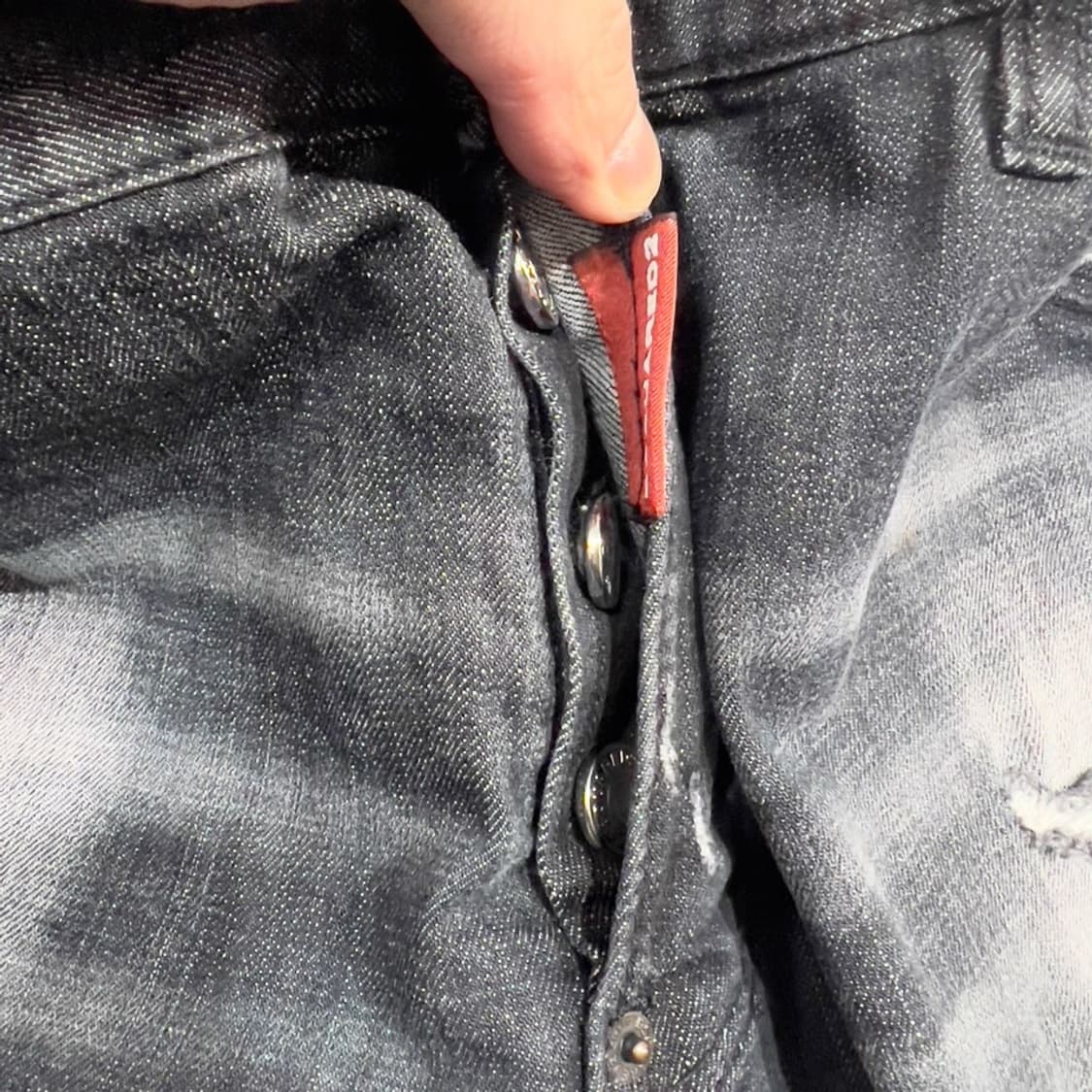 디스퀘어드2 1964 블랙패치 펑크 흑청바지 상품이미지8