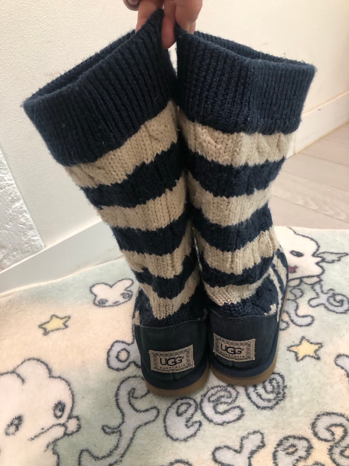 황금사이즈240 니트 어그부츠 상품이미지2