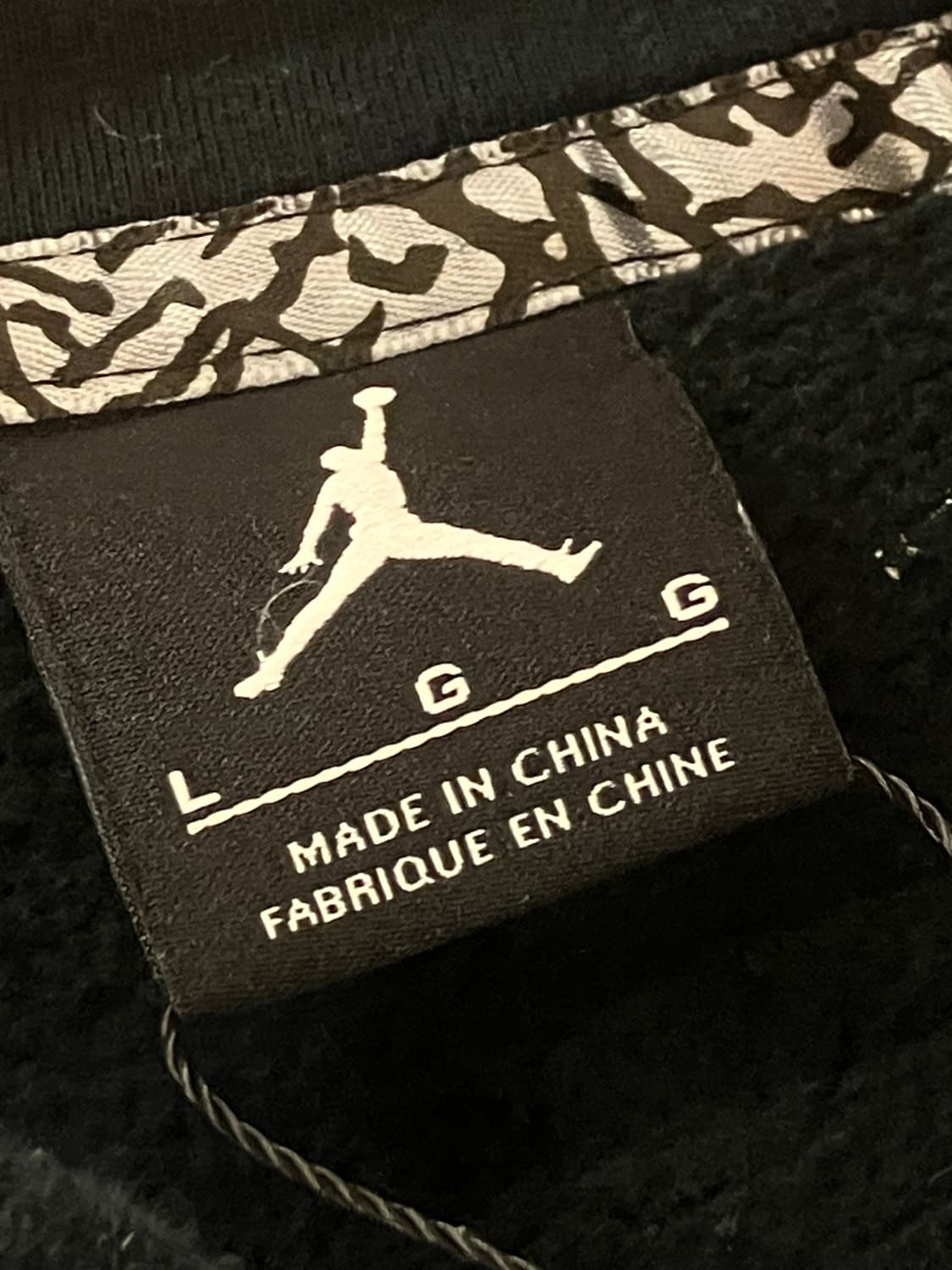 조던 더 바시티 후드 블랙 L  #csz2414 상품이미지4