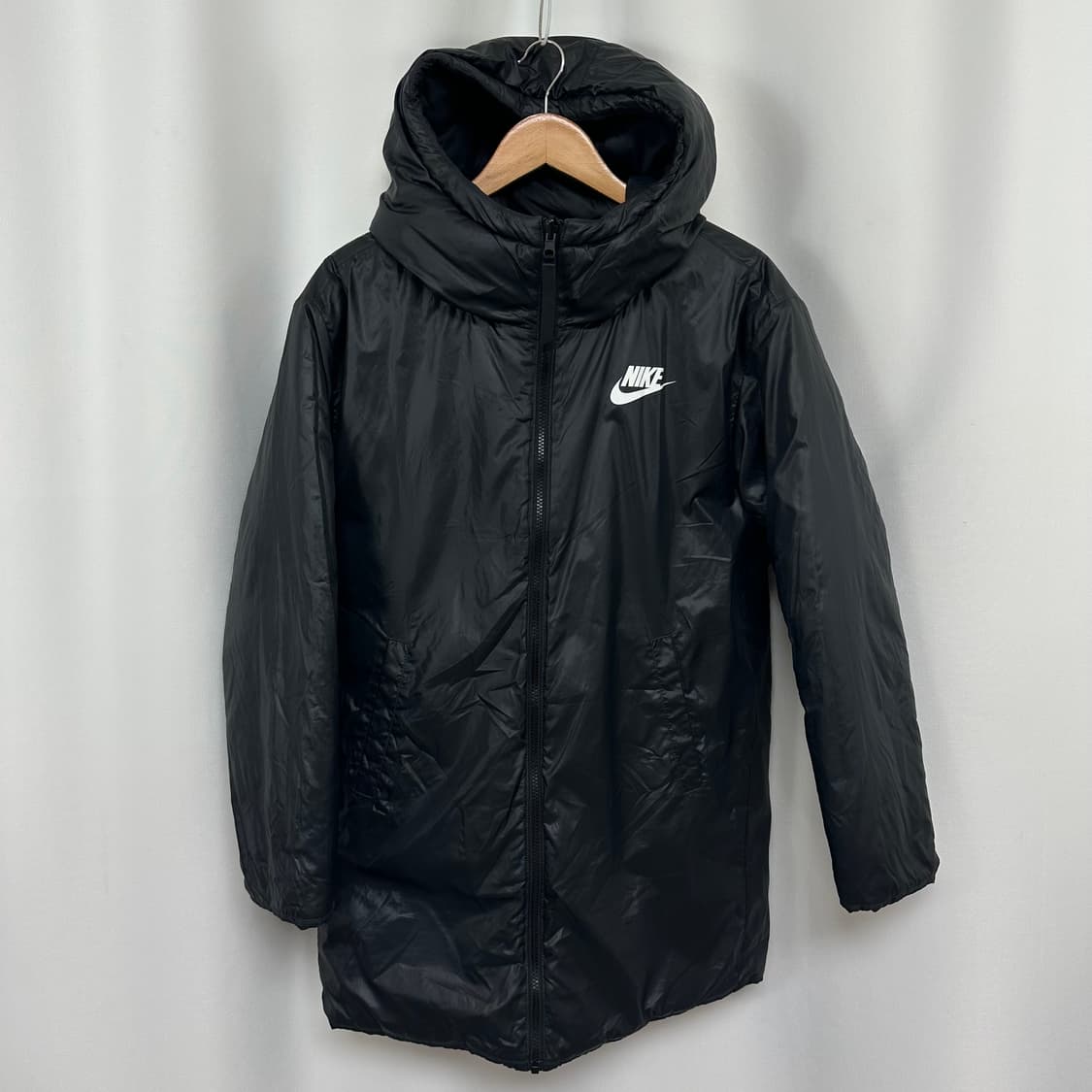 나이키 남자 가벼운 후드 패딩 점퍼 검정 XL(95)  WEO 상품이미지1