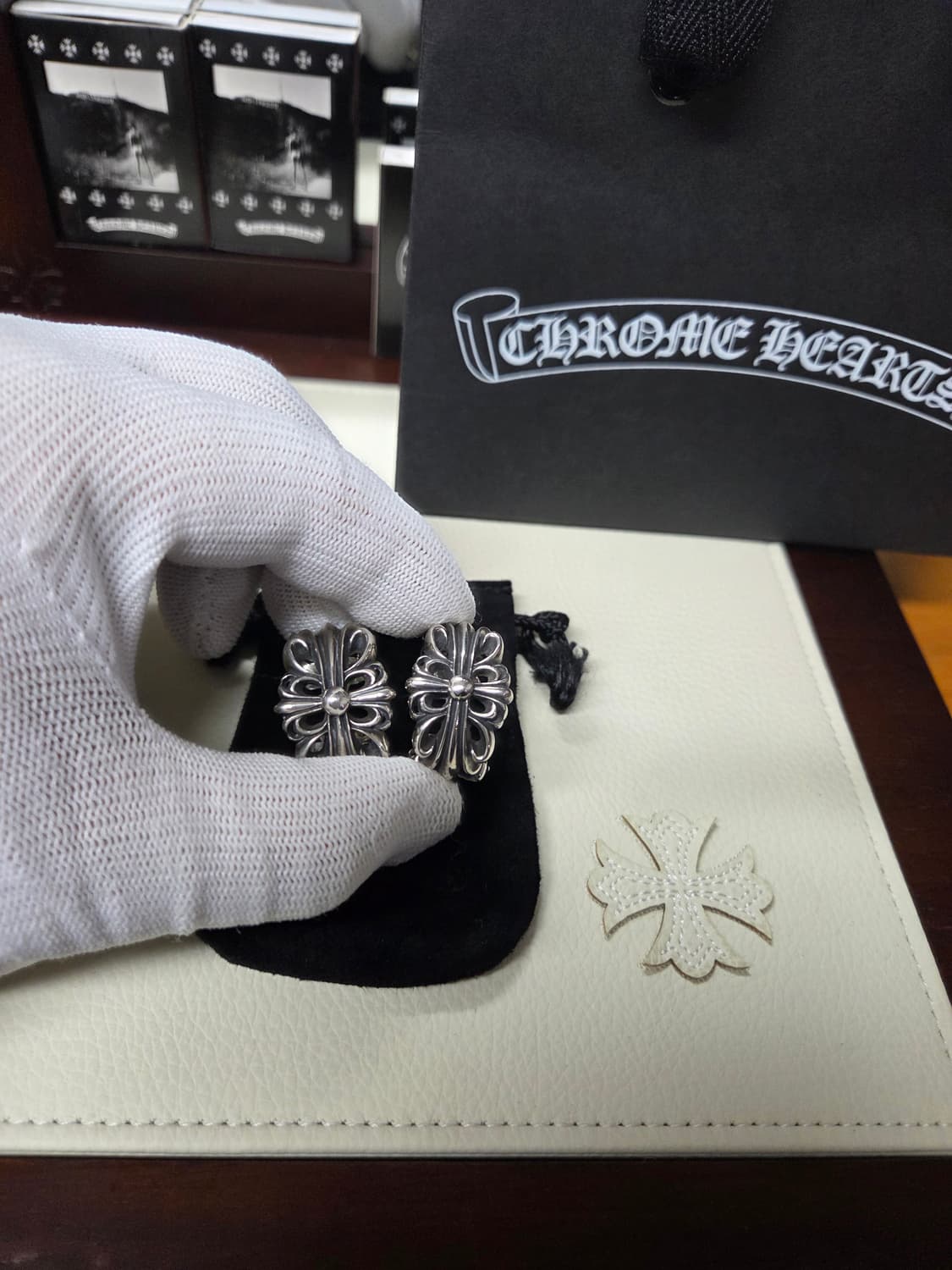 크롬하츠 더블 플로랄 링 상품이미지1