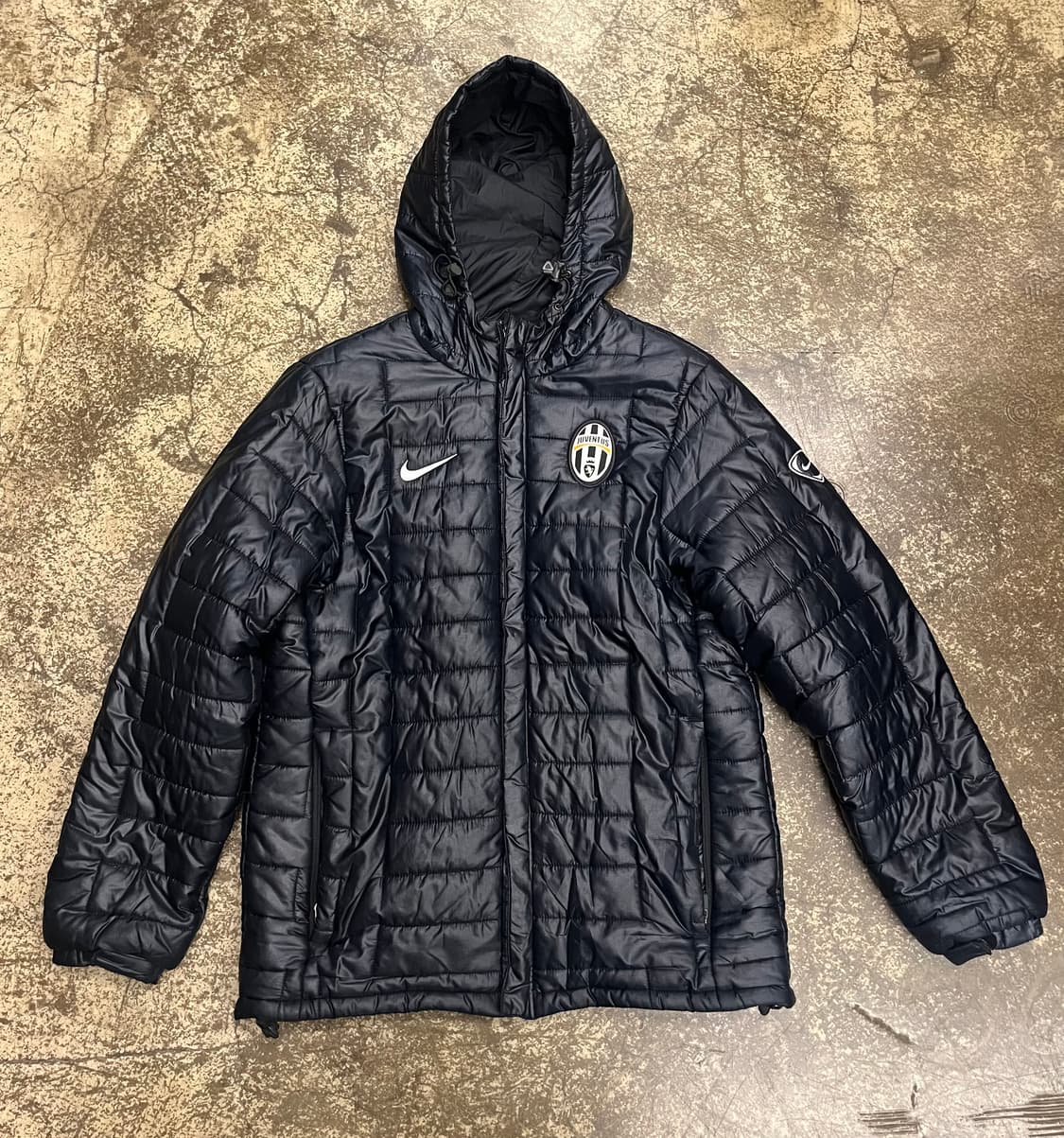 00s 나이키 유벤투스 패딩 후드 블랙 상품이미지1