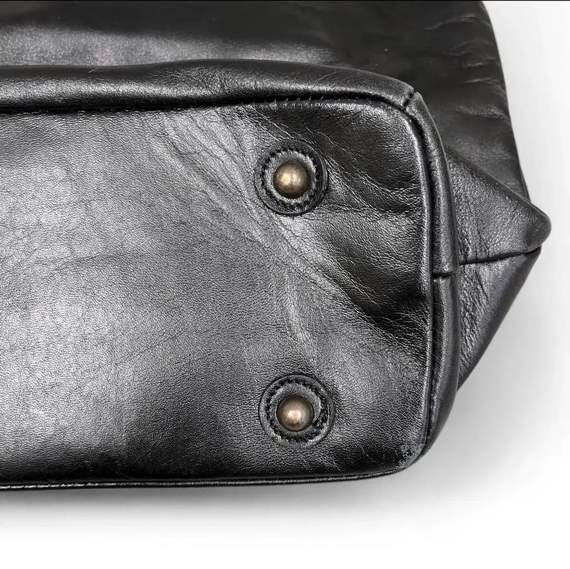 장폴고티에 골드체인 소가죽 토트백 y2k 상품이미지5