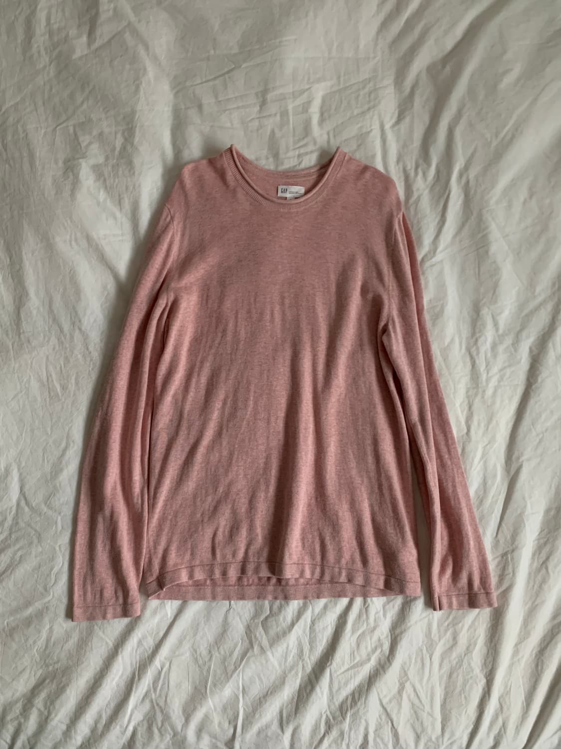 GAP 핑크 라운드 니트 상품이미지1