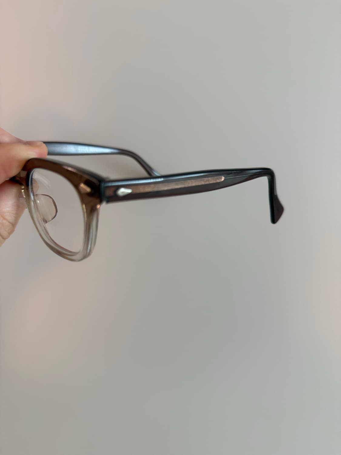 70s 아메리칸 옵티컬 브라운 44-24 상품이미지5