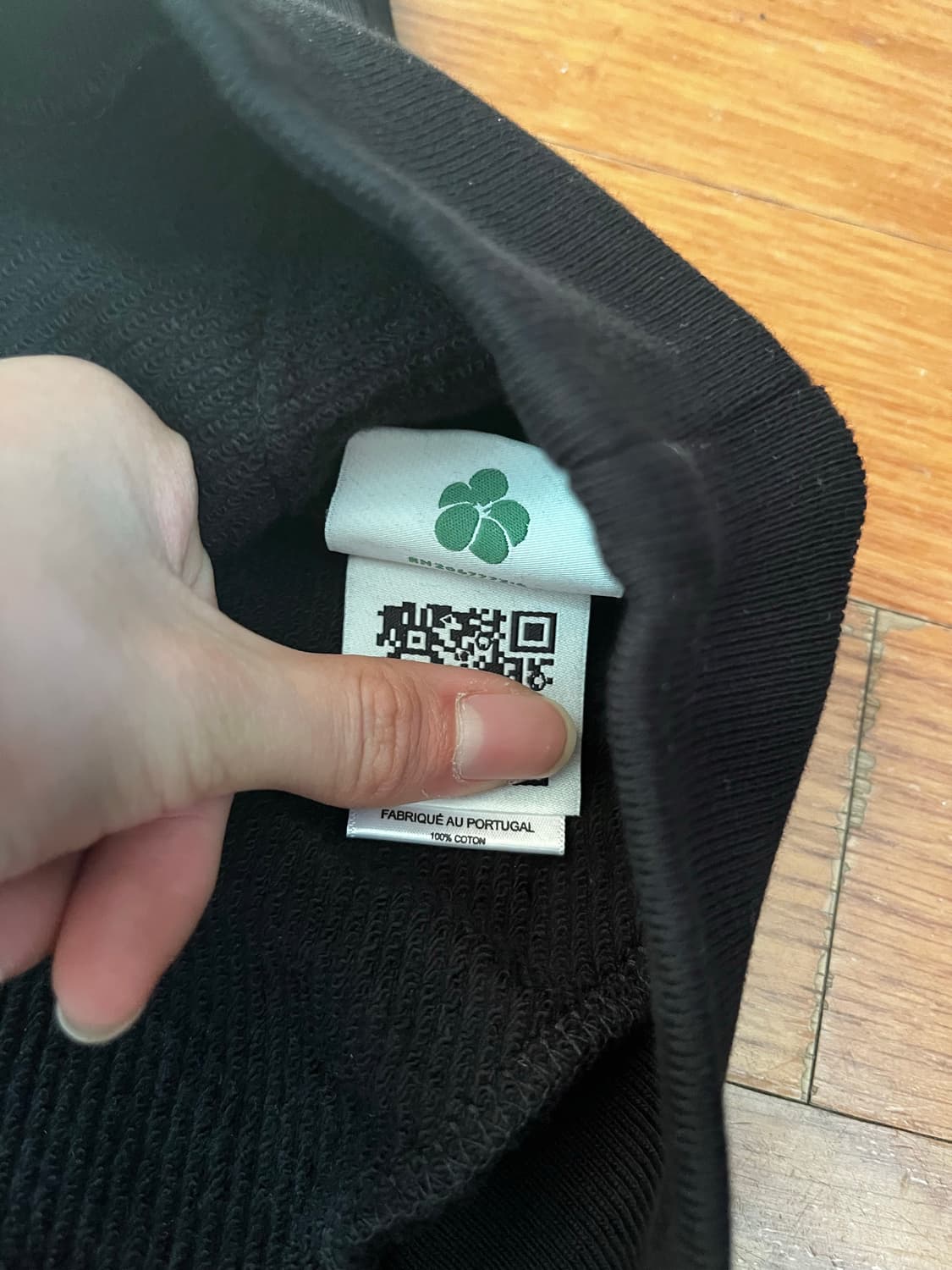 데님티어스 검은색 후드티 상품이미지5