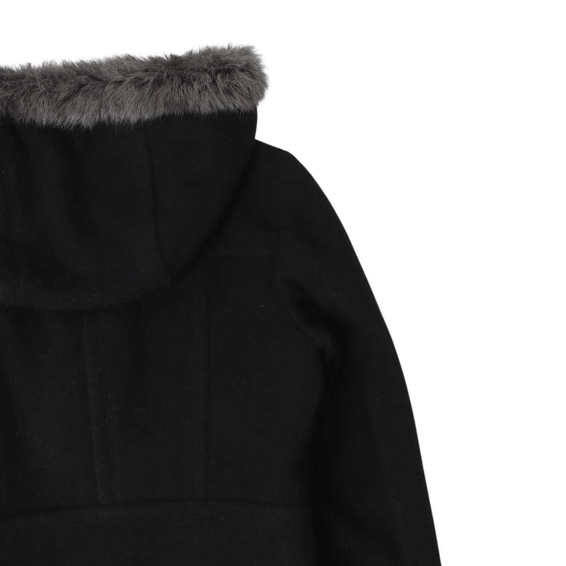 버버리 블루라벨 퍼 후드 빅버튼 울 코트 상품이미지6