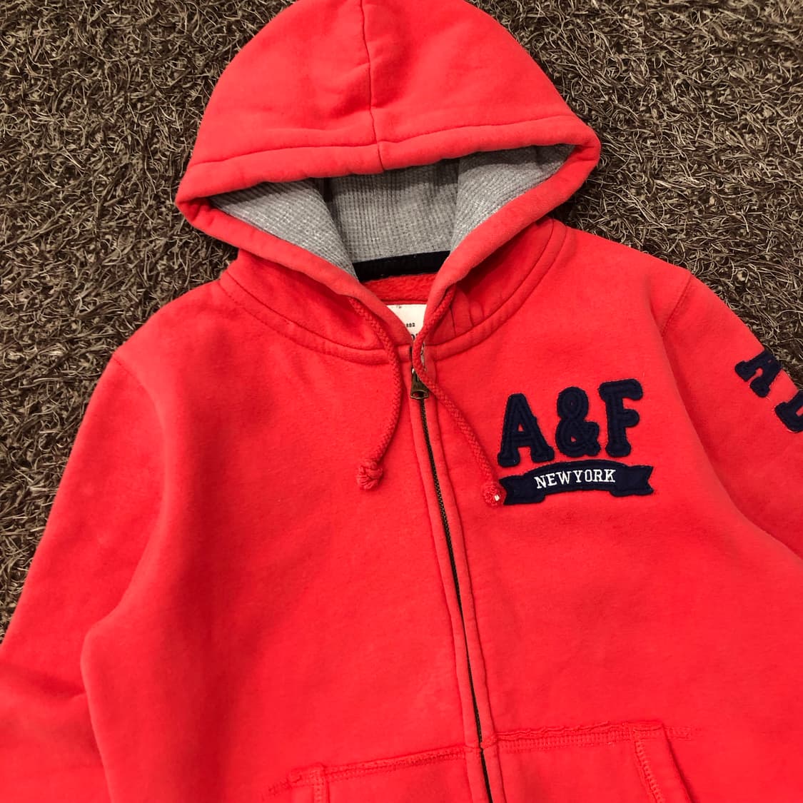 아베크롬비 레터링 로고 후드집업 상품이미지2