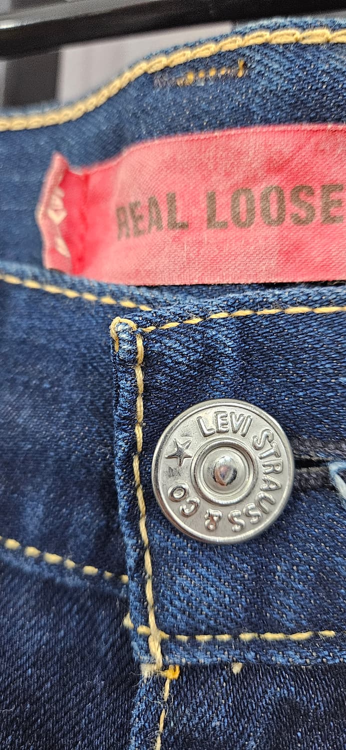 리바이스 TYPE1 REAL LOOSE 데님 청바지 W32L30 상품이미지4