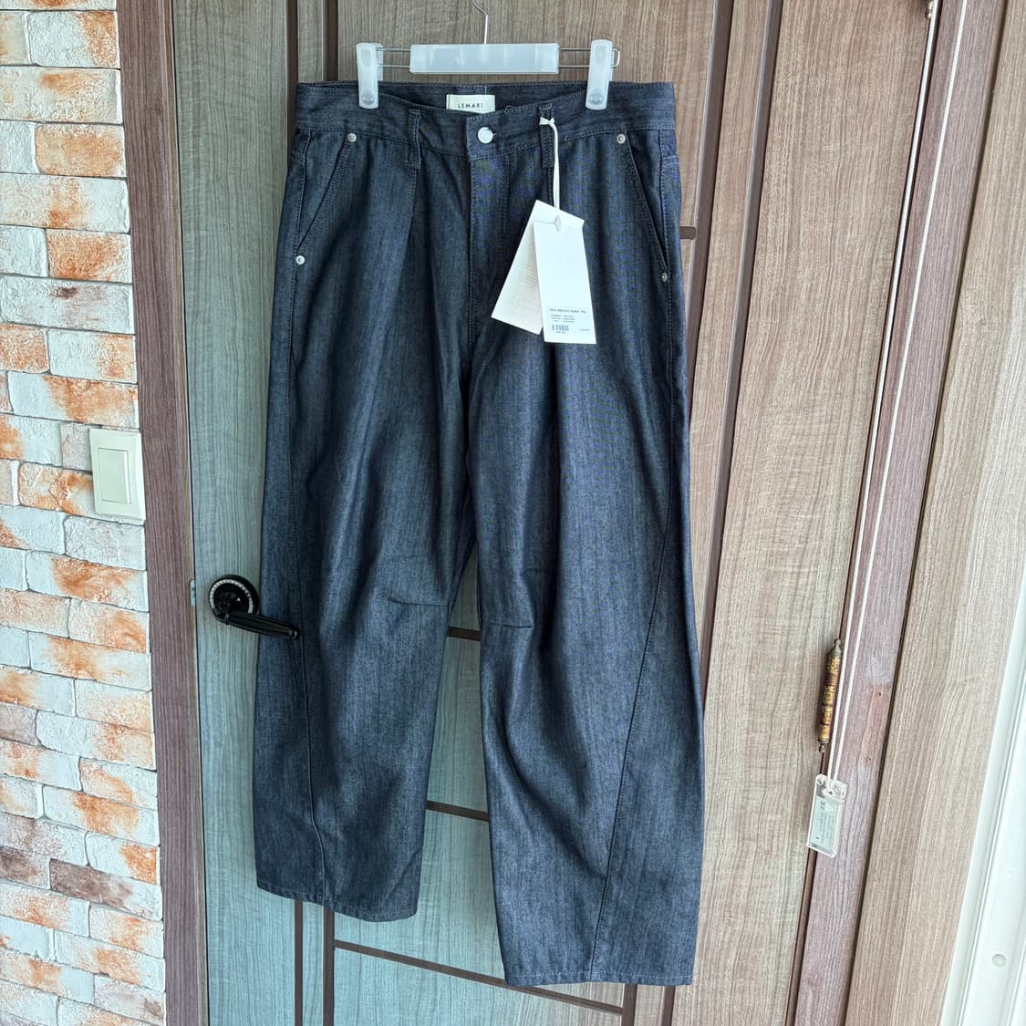 [새상품]르마드 커브드 와이드 데님 팬츠 상품이미지3