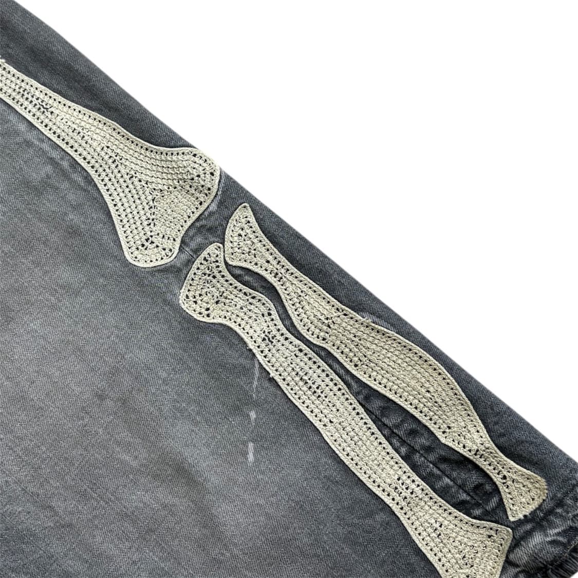 캐피탈 14oz 본 쇼츠 흑청 상품이미지3