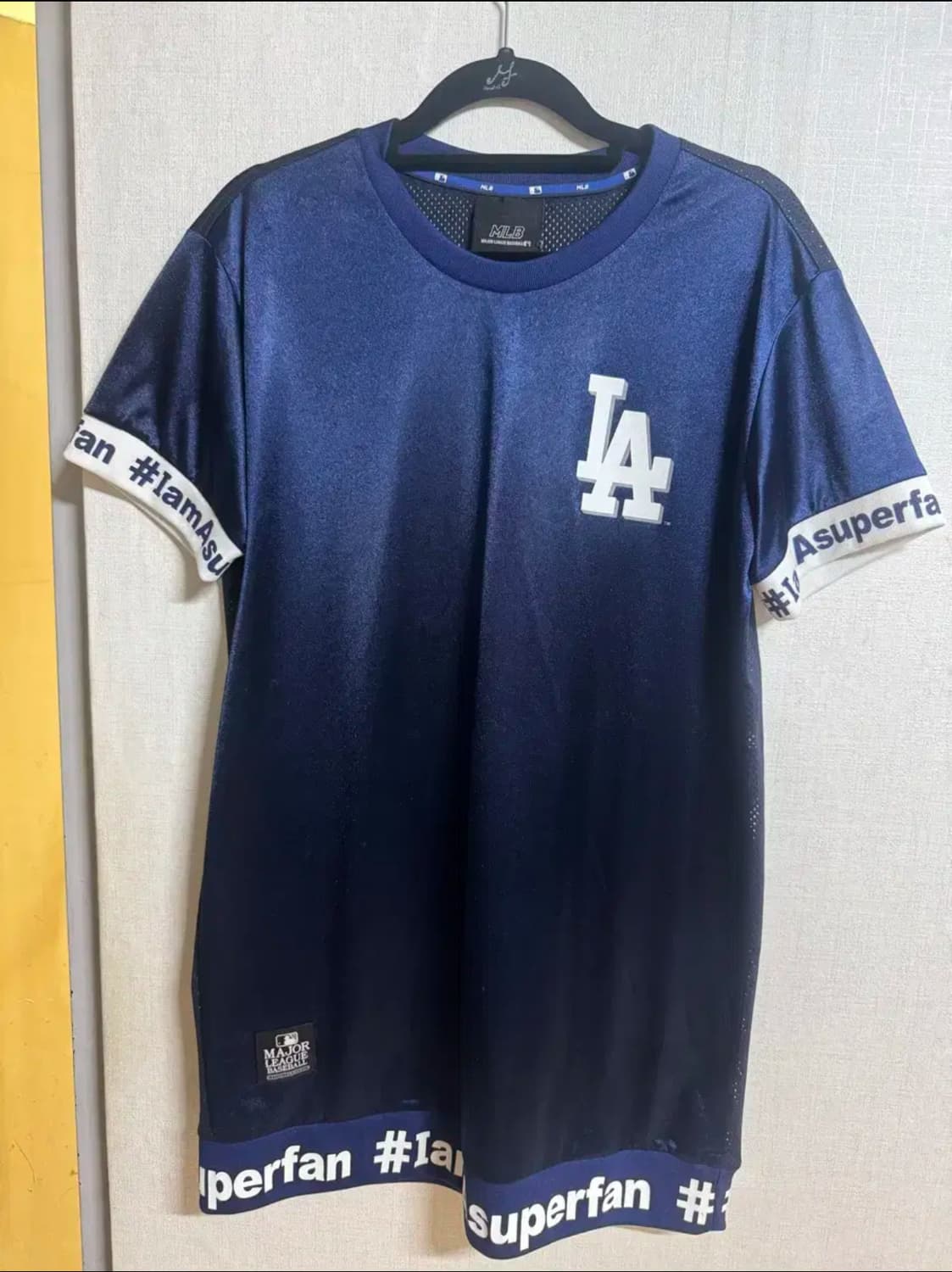 MLB LA 다저스 메쉬 반팔티 네이비 (남녀공용) 상품이미지1