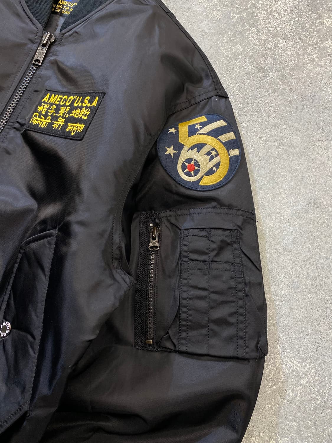 [S] AMECO  아메코 밀리터리 MA-1 플라이트 자켓 상품이미지4